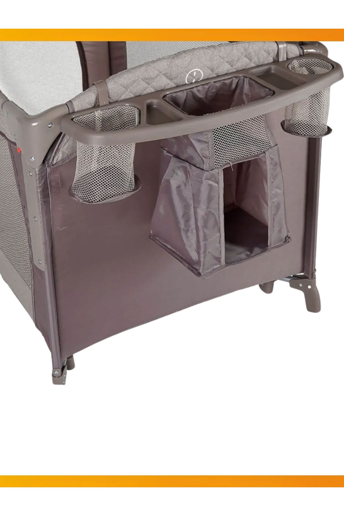 modabebekler Katlanır Park Beşik Anne Yanı Asansörlü Sallanır Sabitlenir Çantalı Dönenceli Bebek Beşiği fotoğrafı 5 (önizleme)