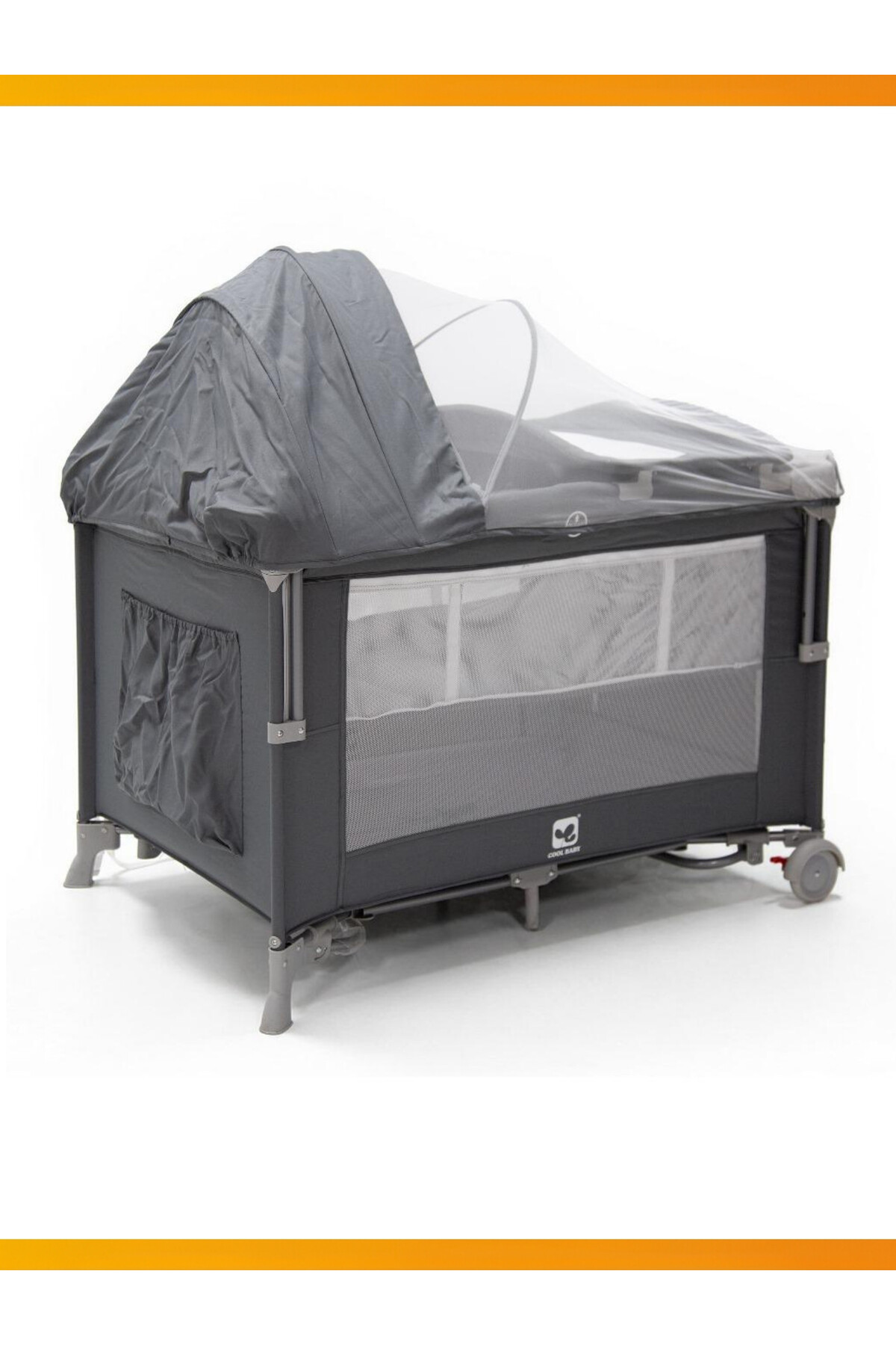 modabebekler Katlanır Park Beşik Anne Yanı Asansörlü Sallanır Sabitlenir Çantalı Dönenceli Bebek Beşiği fotoğrafı 4 (önizleme)