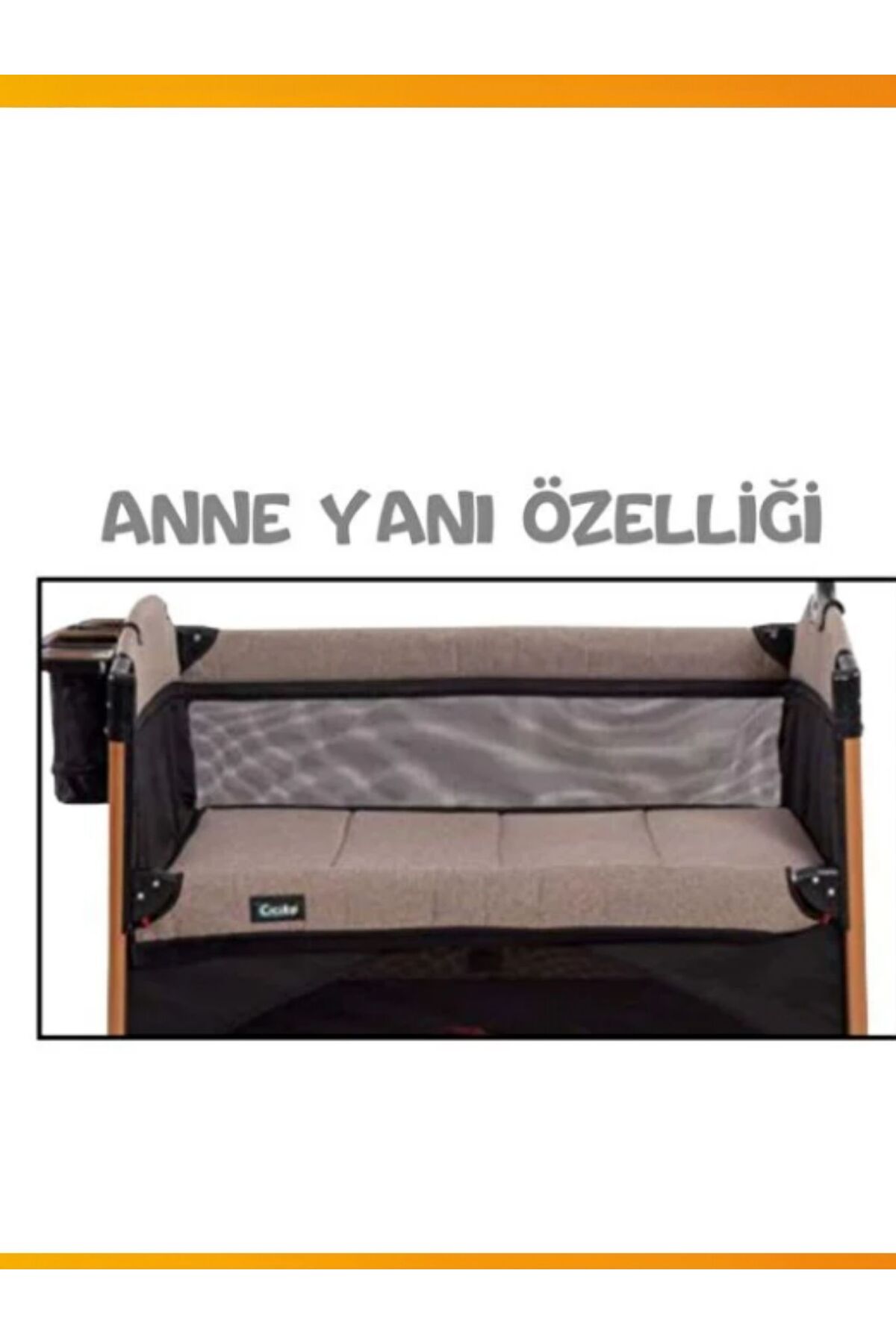 modabebekler Katlanır Park Beşik Anne Yanı Asansörlü Sallanır Sabitlenir Çantalı Dönenceli Bebek Beşiği fotoğrafı 7 (önizleme)