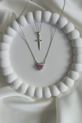 Tilde Romantik Hediye Çift Kolyesi Sevgili Kolyesi 2li Kolye Sevgililer Günü ...