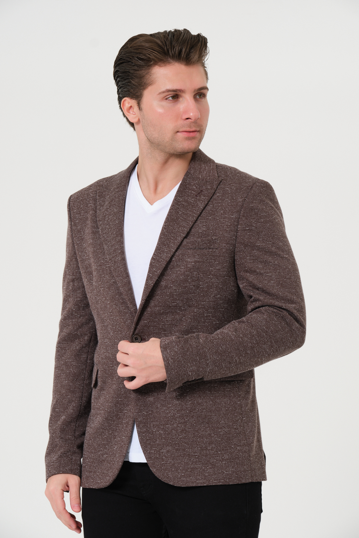 VALUE FASHION  Erkek, Örme Kumaş, Esnek, Spor Ceket,Blazer Ceket - Görsel 6