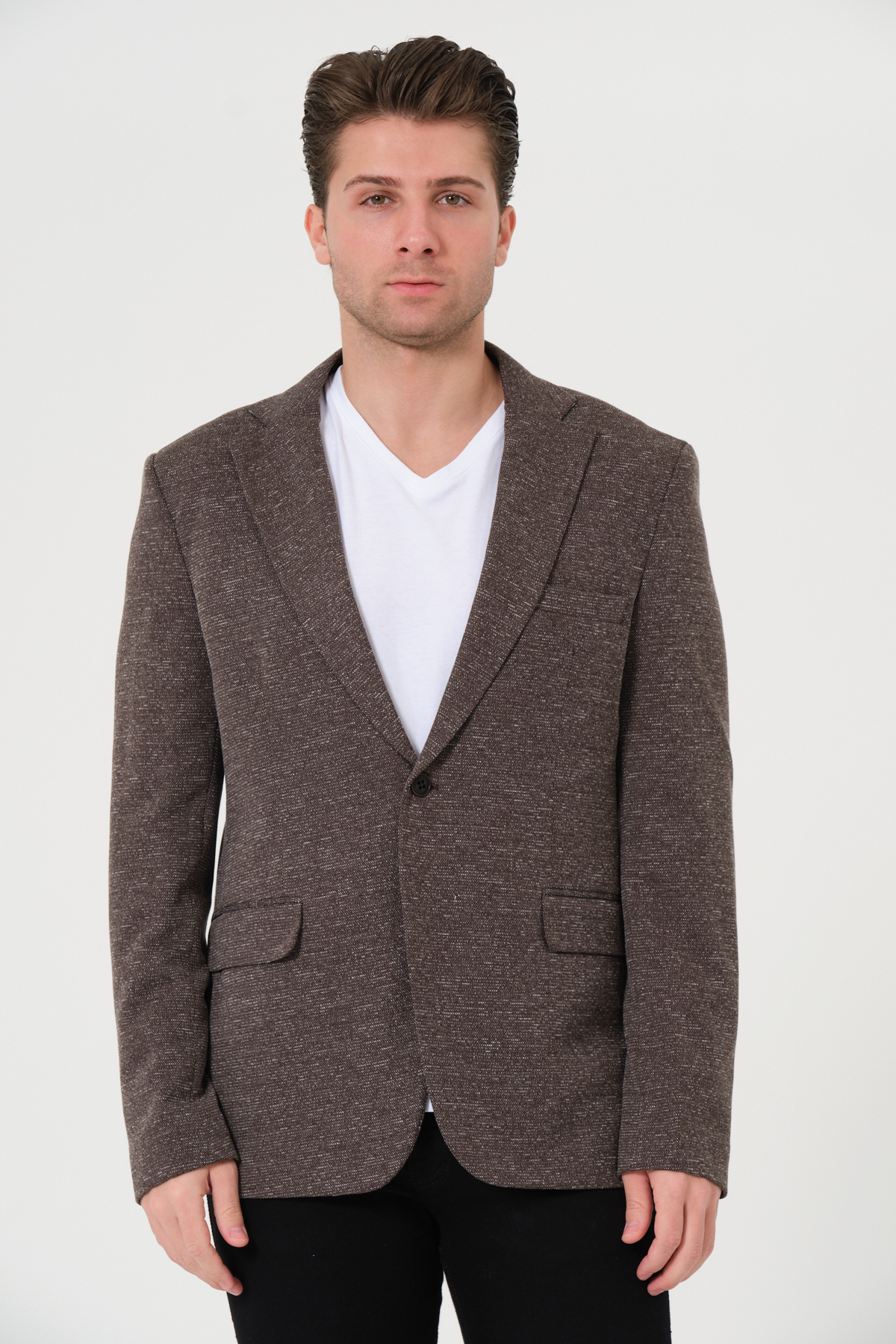 VALUE FASHION  Erkek, Örme Kumaş, Esnek, Spor Ceket,Blazer Ceket - Görsel 6