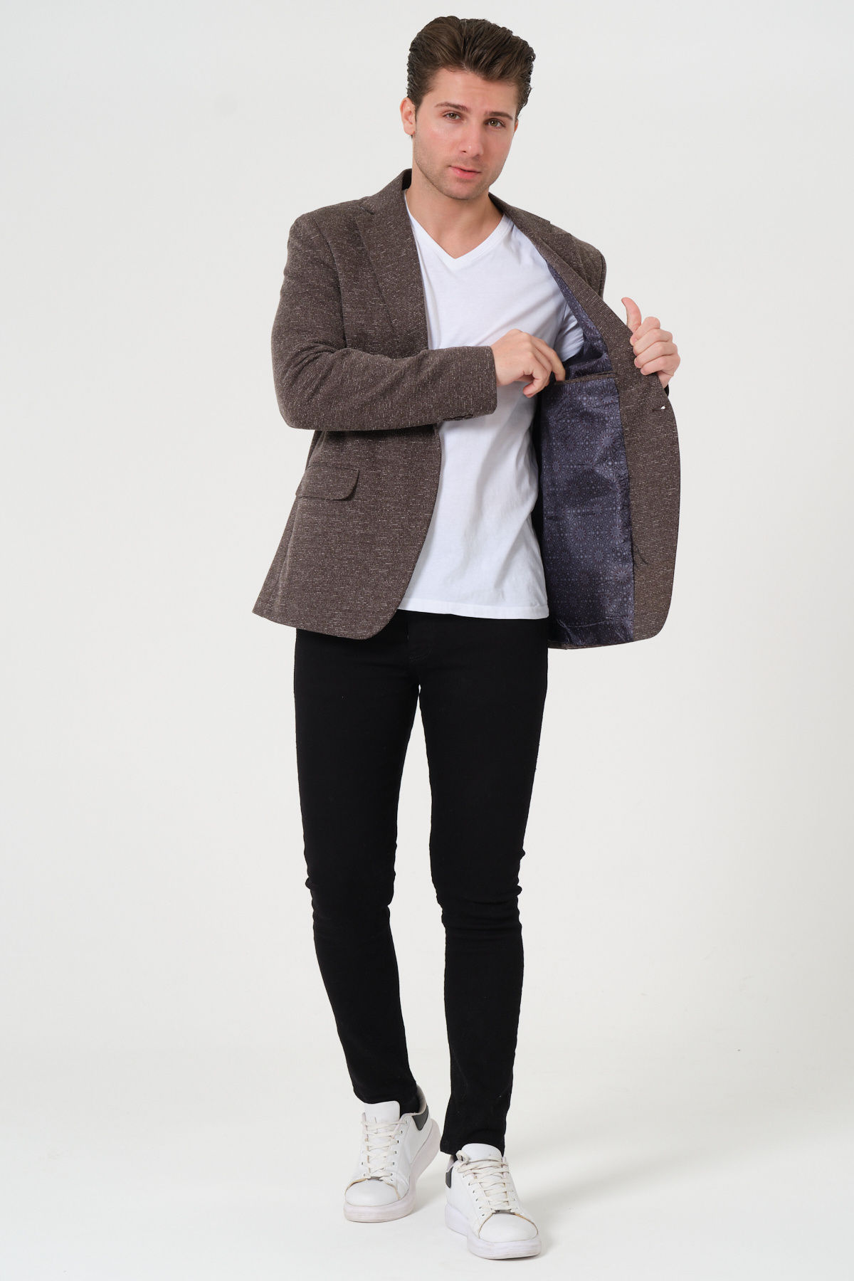 VALUE FASHION  Erkek, Örme Kumaş, Esnek, Spor Ceket,Blazer Ceket - Görsel 2