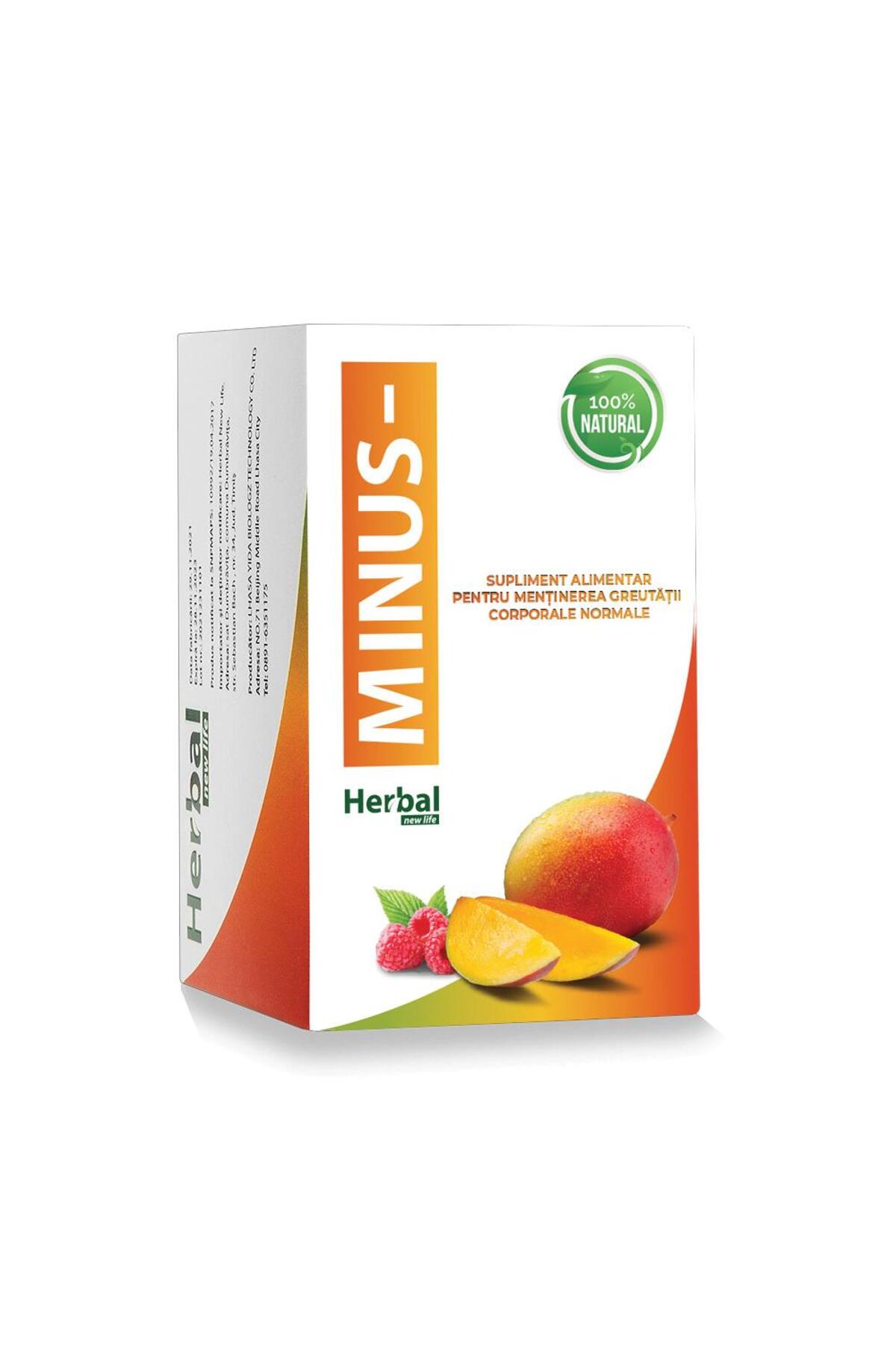 Herbal Συμπλήρωμα διατροφής για MINUS, 30 δισκία, New Life