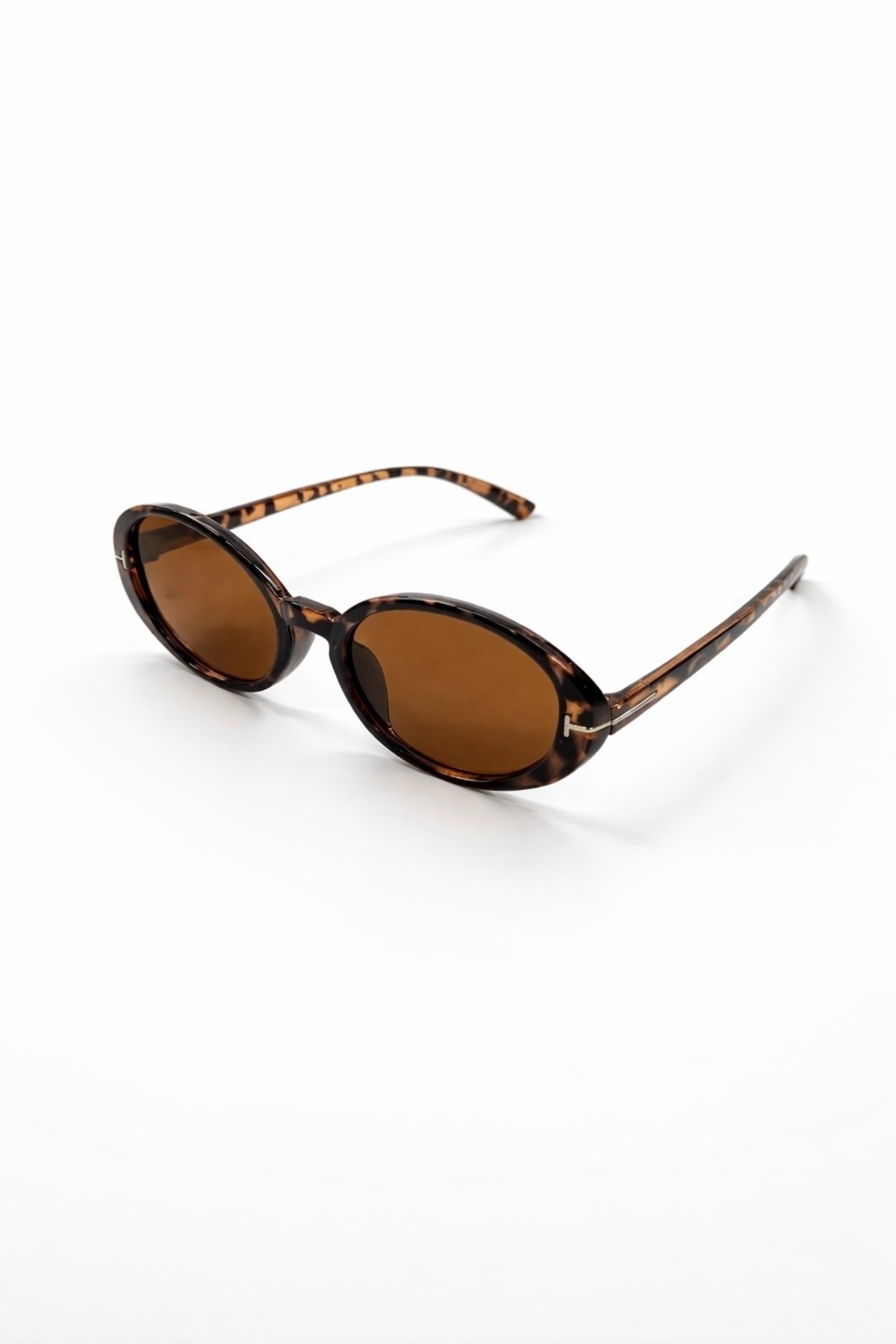 Chunky Frame Senna Kadın Leopar Çerçeveli Kahverengi Ultra Hafif Uv400 Filtreli Kadın Güneş Gözlüğü görsel 3