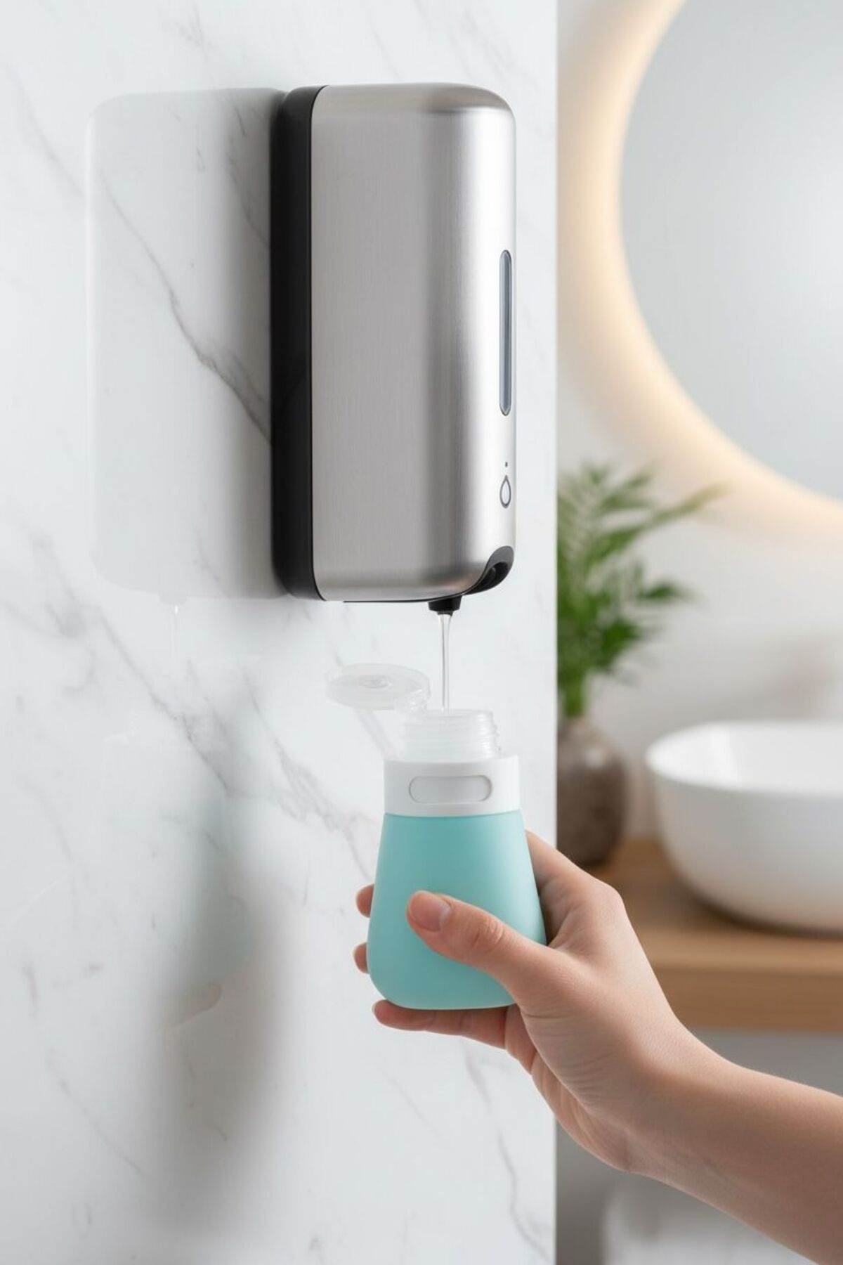 Silikon Cep Boy Sıvı Sabunluk | Mini Taşınabilir Sabun ve Dezenfektan Şişesi