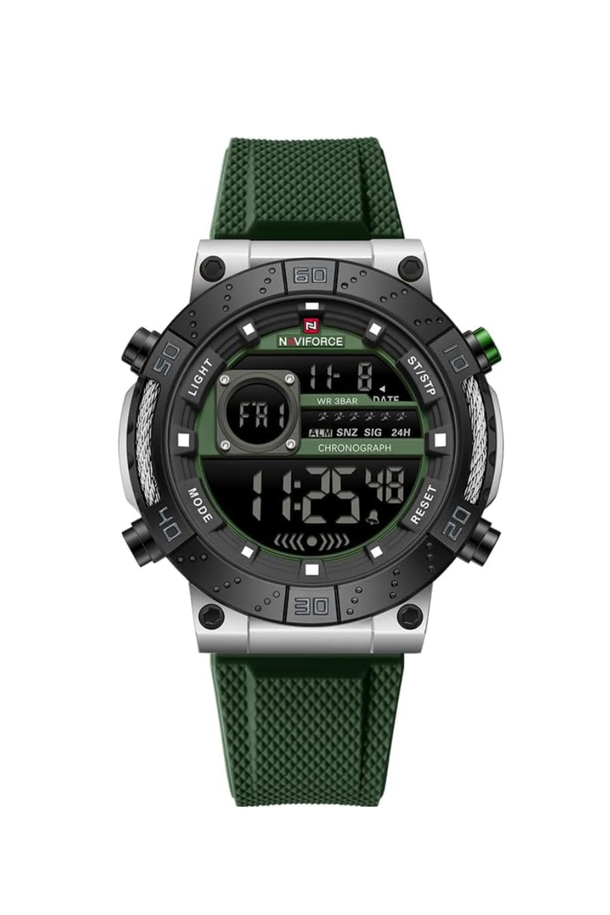 Naviforce Moda Erkekler Dijital Askeri Su Geçirmez Spor Kronograf