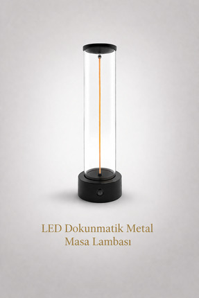 Ack Dokunmatik Masa Lambası Manyetik Uzun Flaman Şarjlı USB Type-C Dekoratif ...
