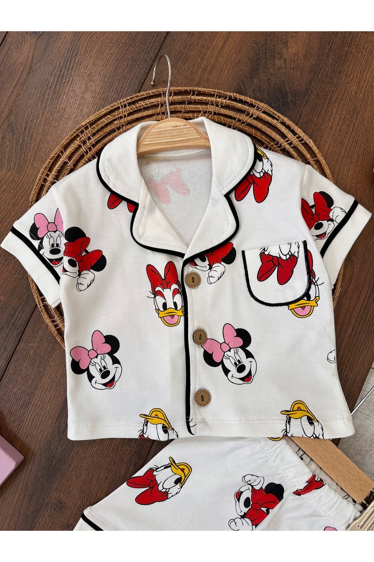 ASİLA Minnie Mouse Baskılı Kız Bebek Baskılı Pijama Takımı fotoğrafı 2 (önizleme)