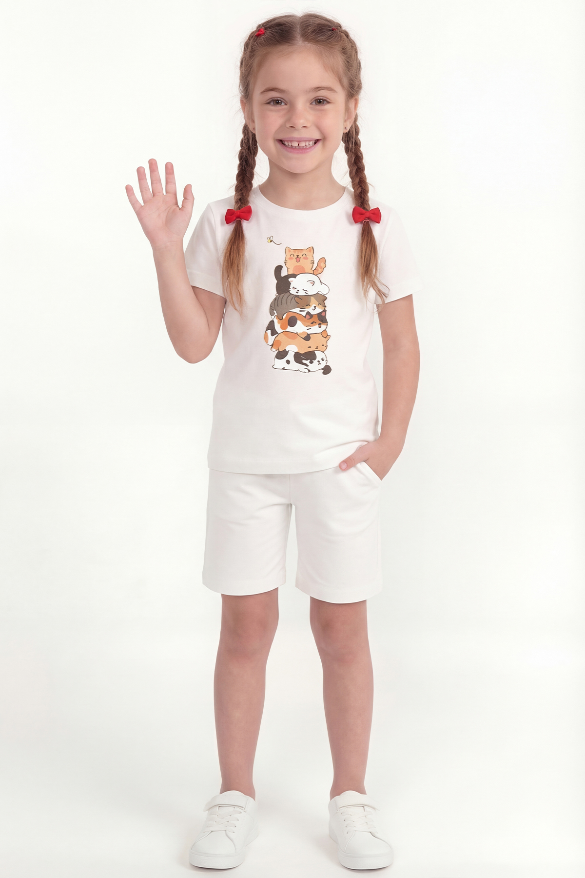 Girls Printed Two Piece Set B9