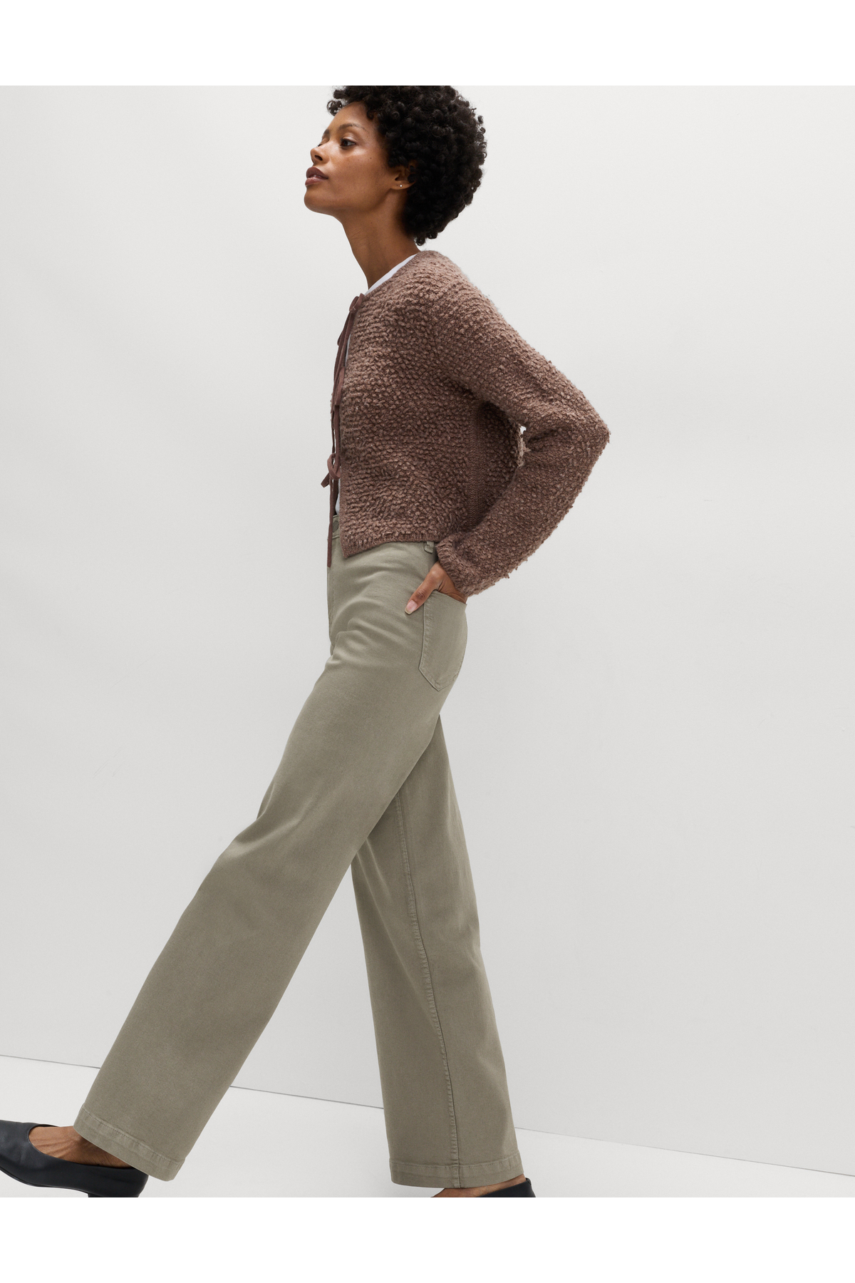 Marks & Spencer  Yüksek Bel Wide Leg Grazer Jean - Görsel 4