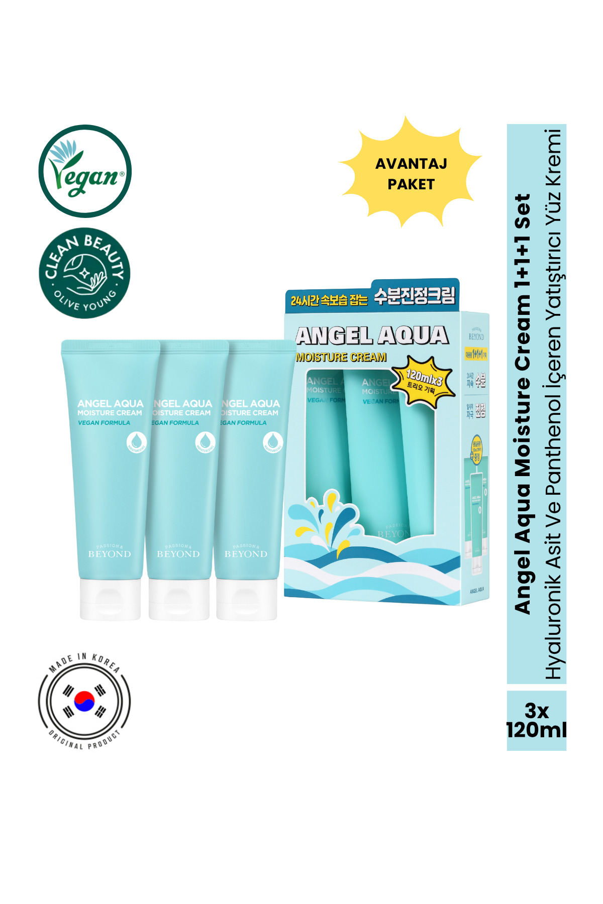 Passion&Beyond Angel Aqua Moisture Cream Nemlendirici Yüz Kremi