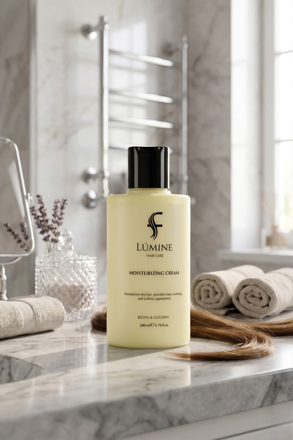 MOISTURIZING CREAM - DURULANMAYAN NEMLENDİRİCİ SAÇ BAKIM KREMİ - 200 ML. — LMN002 — تصویر 3 از 4