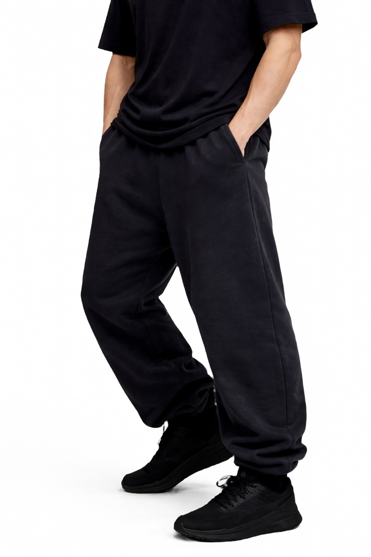 BSBSPOR Yazlık Ultra Bol Jogger Lastikli Paça Yüksel Bel Fit Görünüm Baggy Model Günlük Eşofman Altı