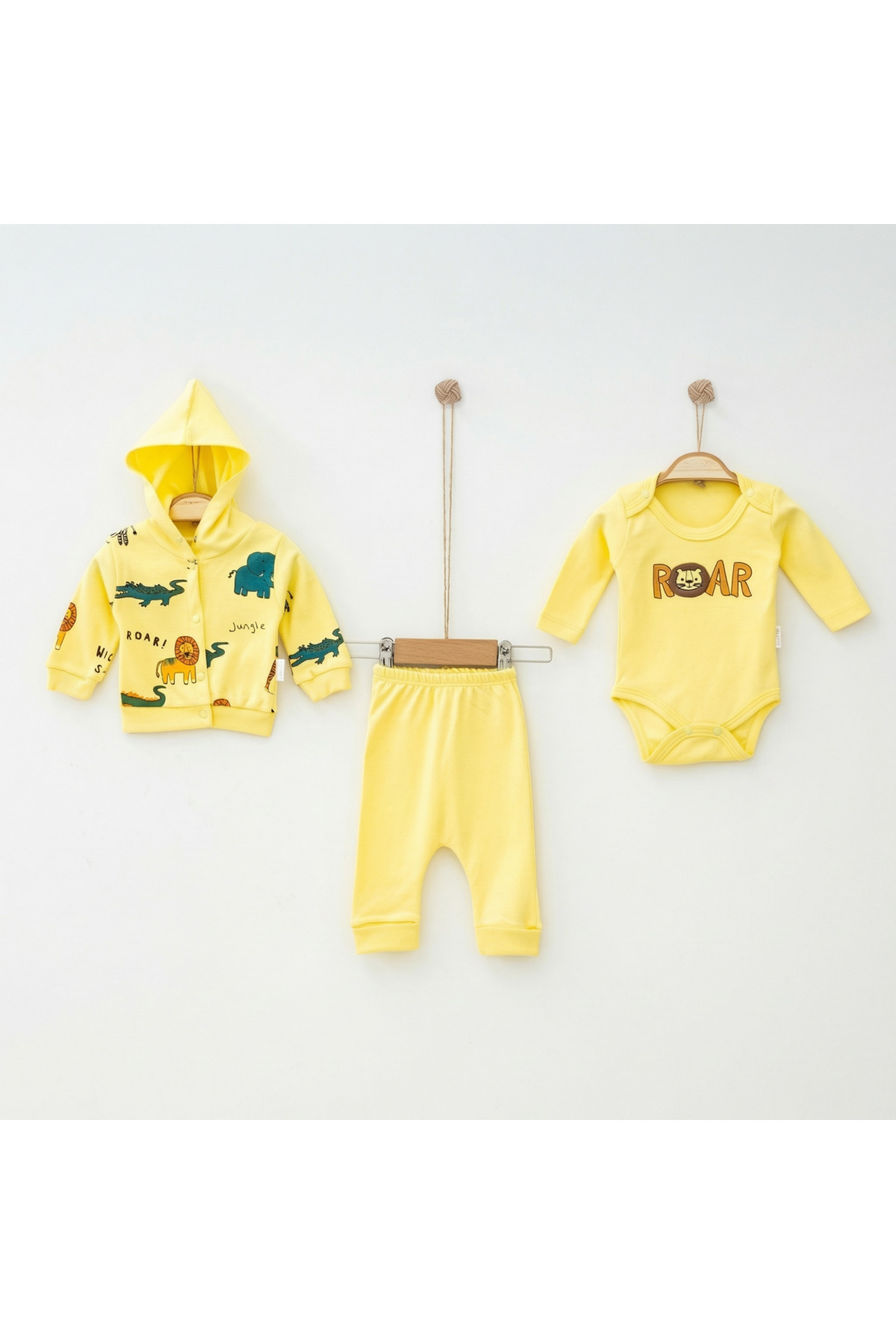 artemoris Erkek 3/9 Ay Safari Hayvan Baskılı 3'lü Takım fotoğrafı 3 (önizleme)