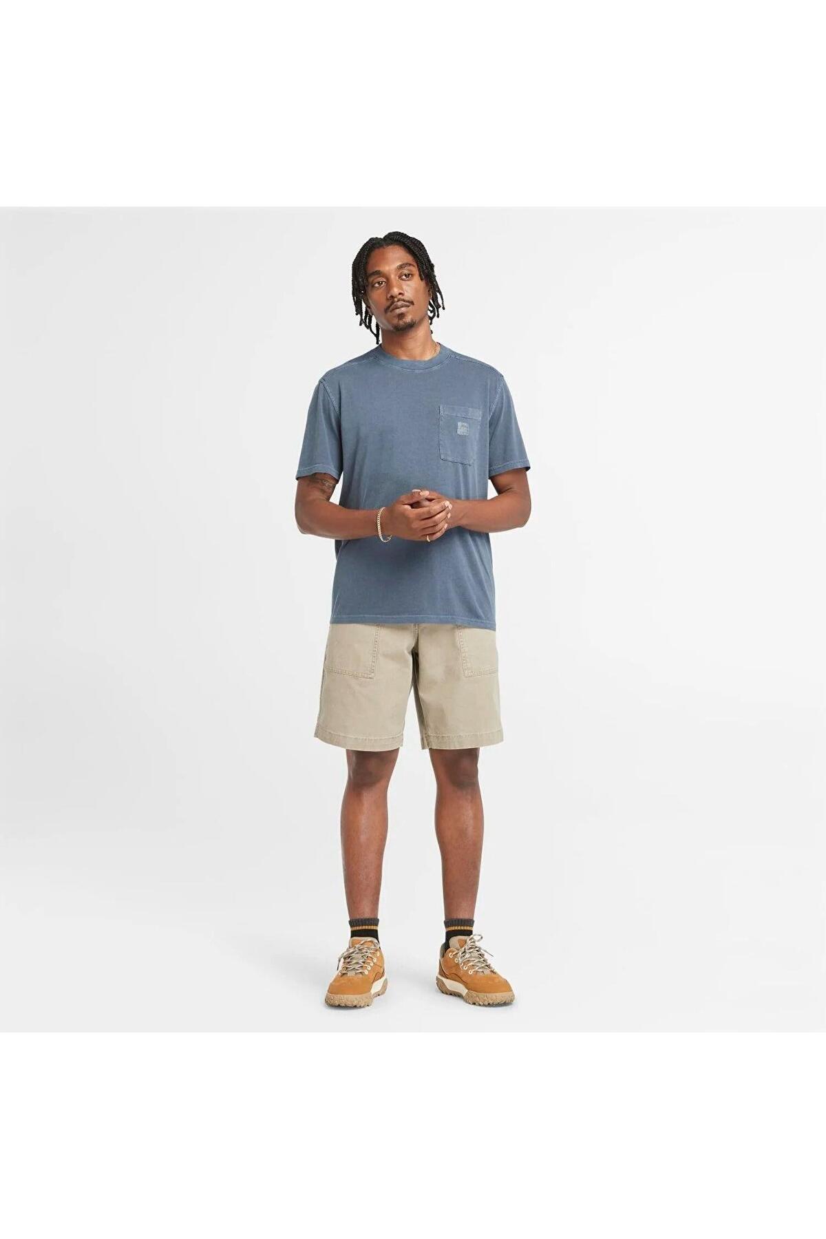 Timberland MERRYMACK RIVER Garment Dye Chest Pocket Erkek Tişört