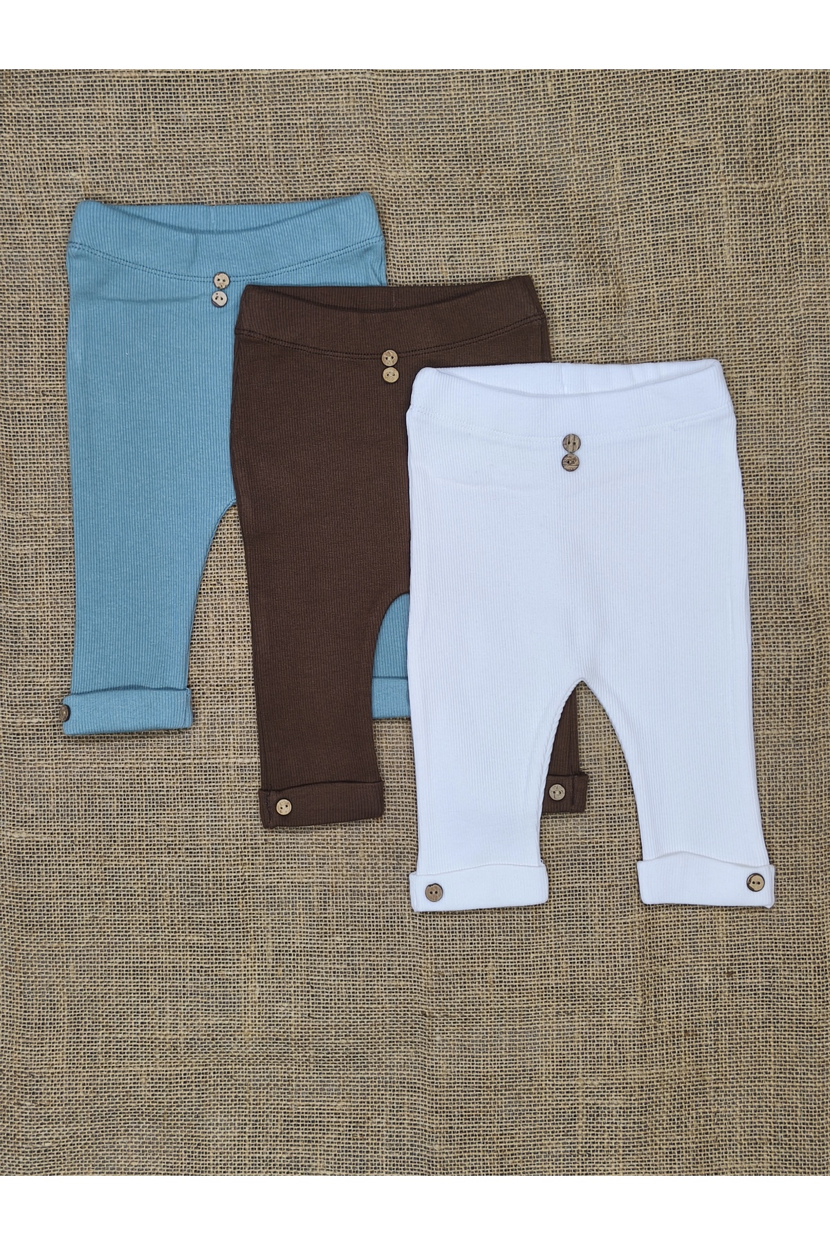 vieso 3lü Bebek Kaşkorse Tayt %100 Pamuk fotoğrafı 2 (önizleme)