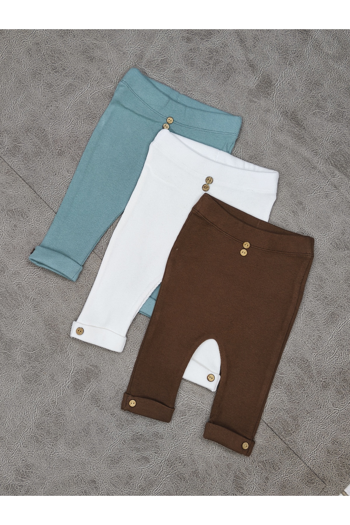 vieso 3lü Bebek Kaşkorse Tayt %100 Pamuk fotoğrafı 3 (önizleme)