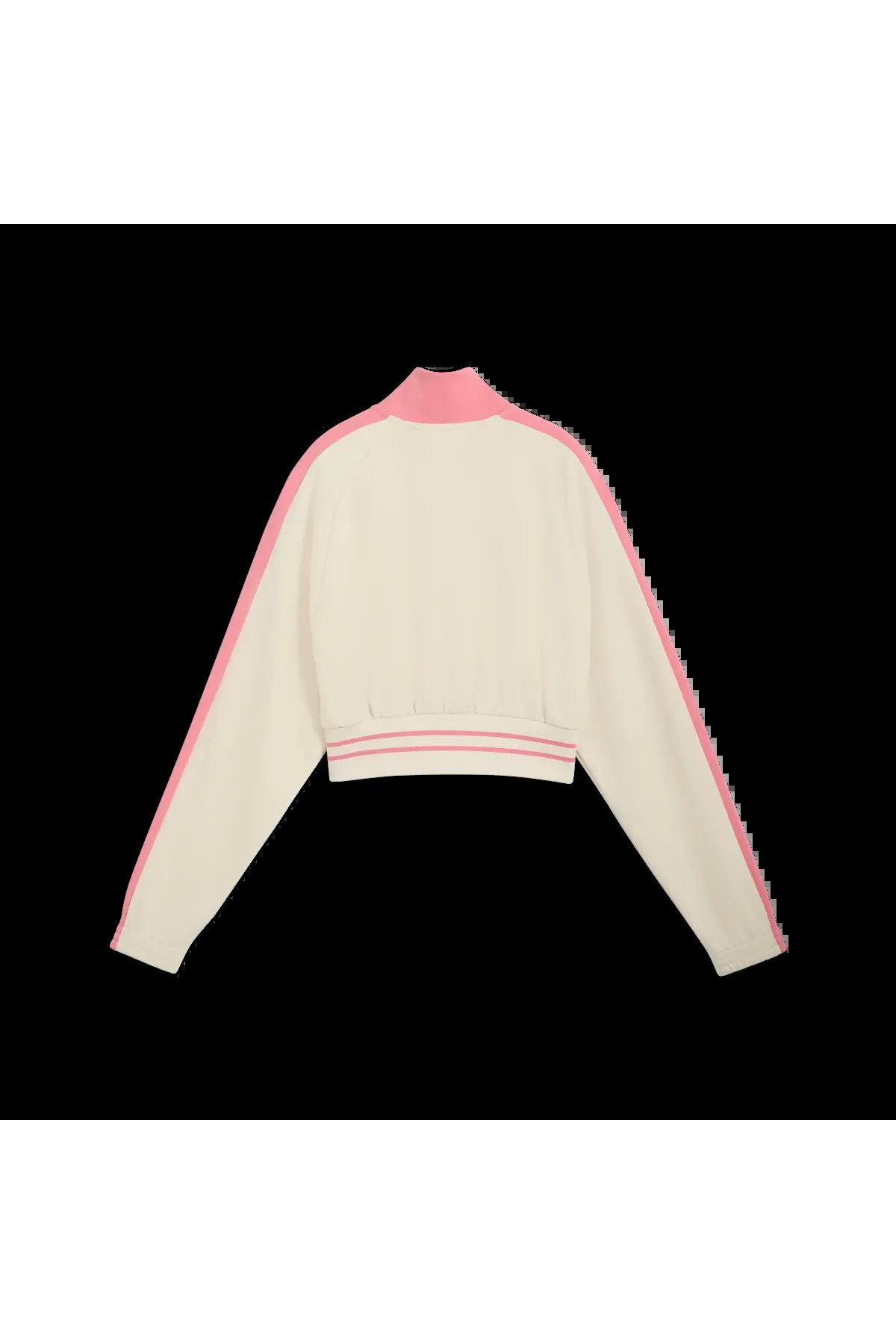Puma T7 Pique Cropped Jacket Pembe Kadın Crop Ceket görsel 5