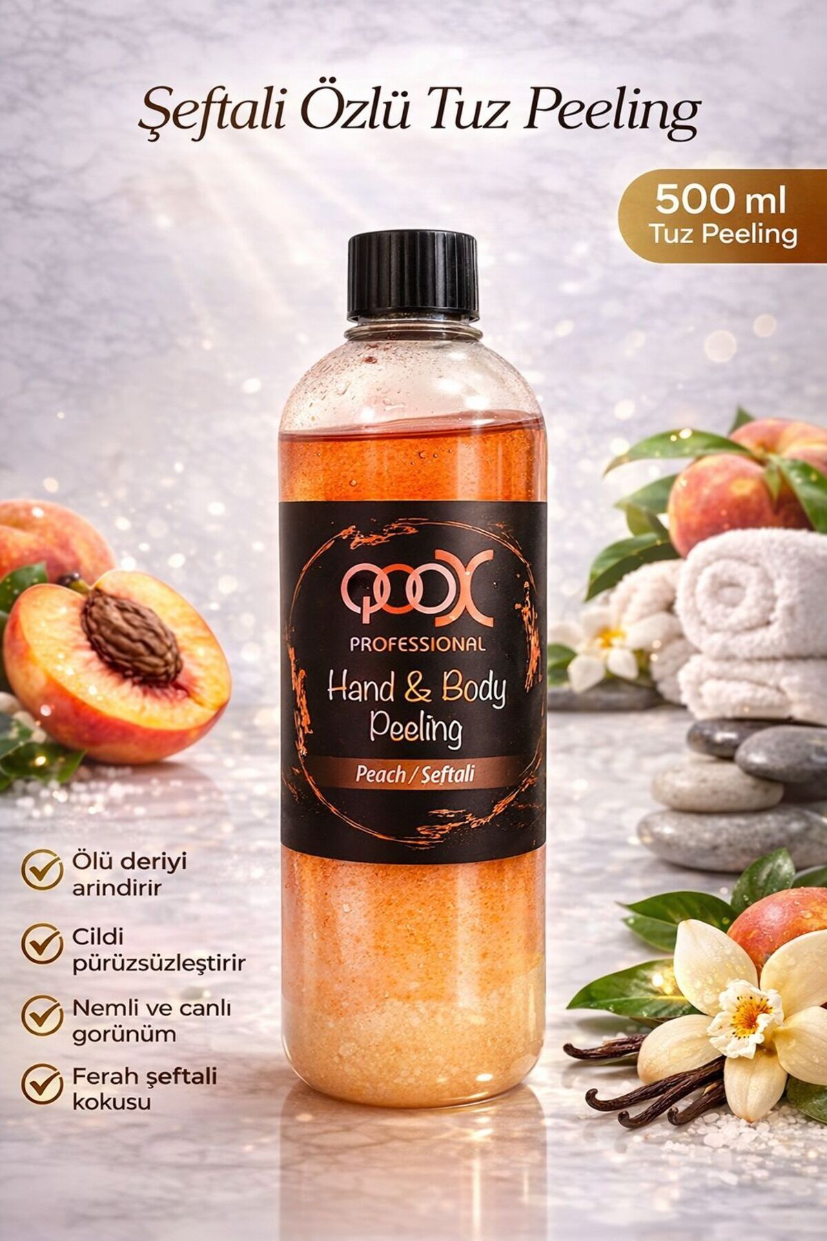 PolenPlus El ve Vücut Bakım Tuz Peeling Şeftali 500 ML — qoox3