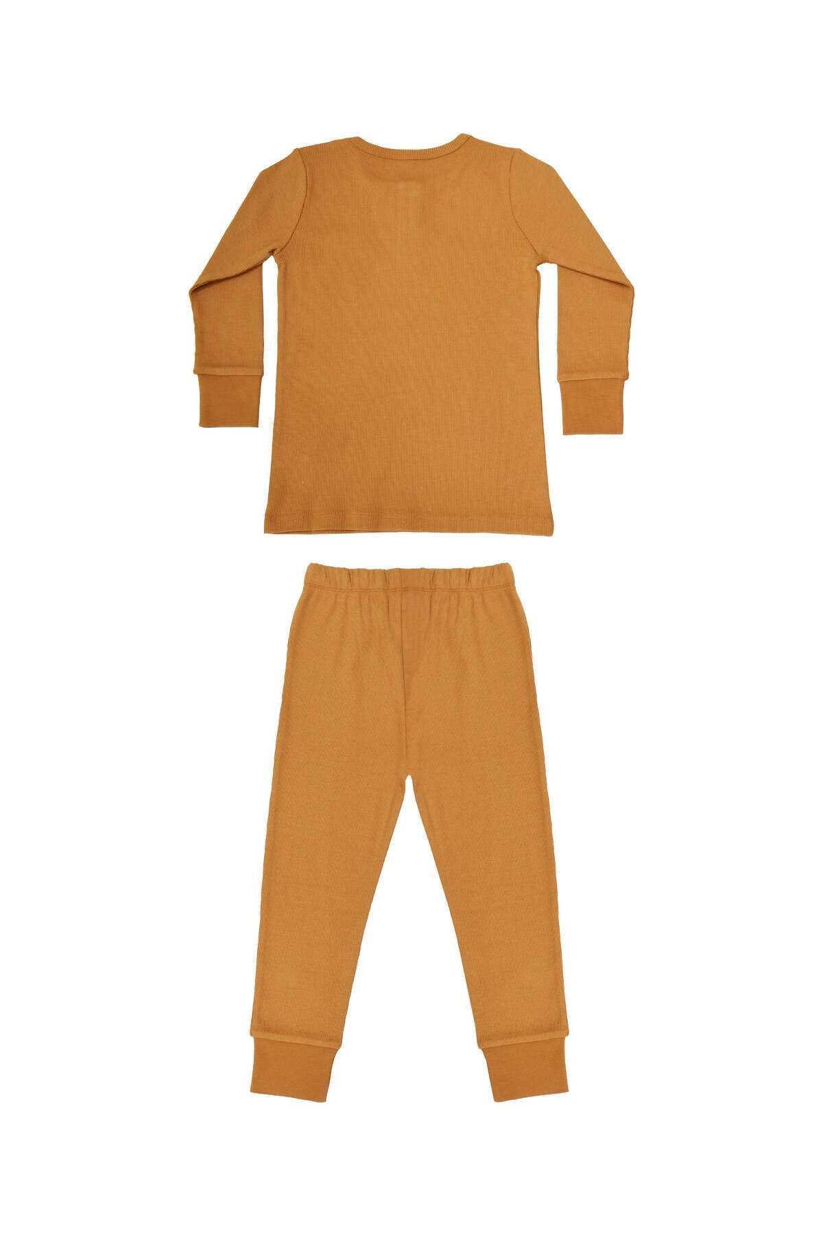 OrganicKid Cosy Bebek Kum Rengi Pijama Takımı fotoğrafı 2 (önizleme)