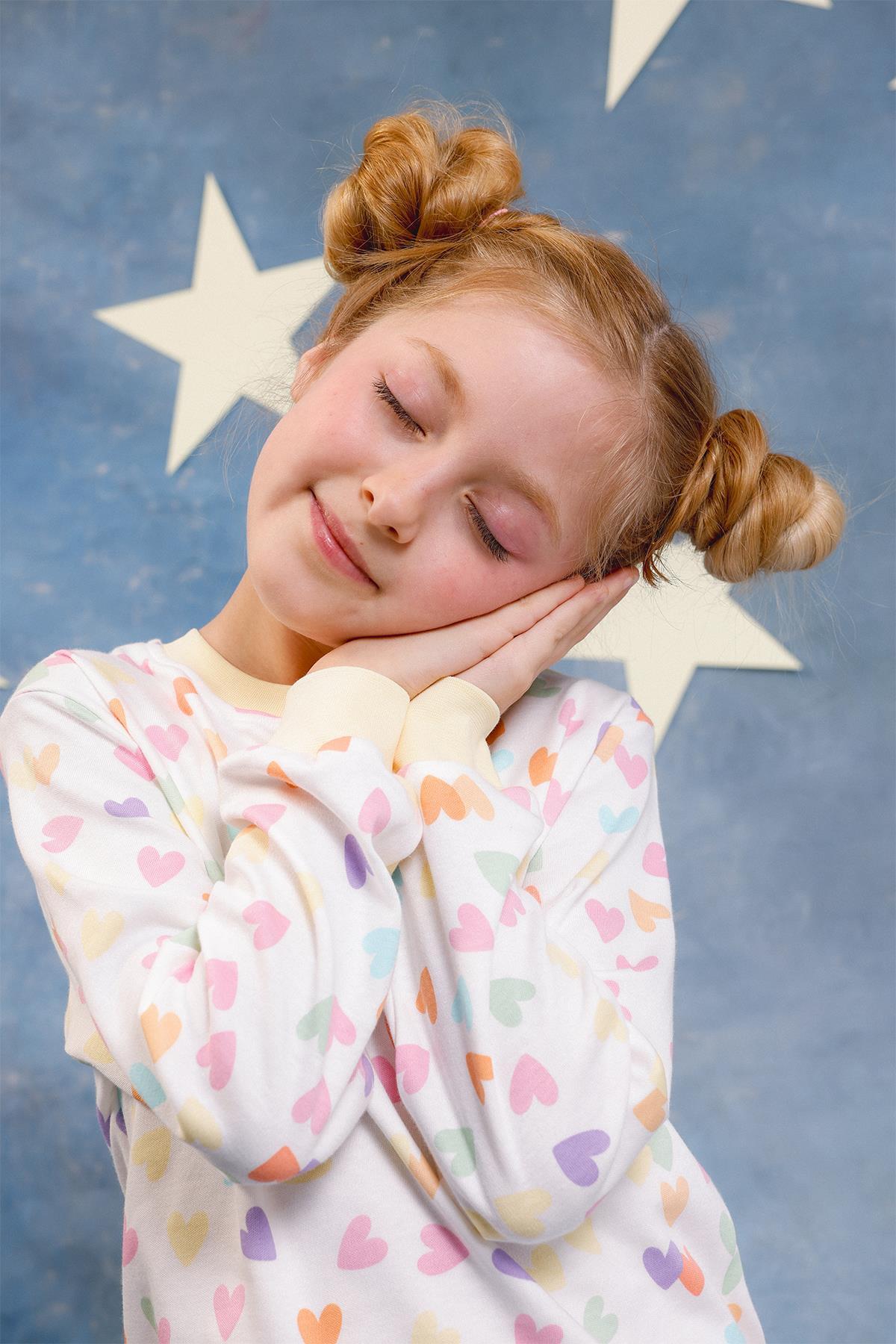 Perendi Kız Çocuk %100 Pamuk Pijama Takımı fotoğrafı 6 (önizleme)