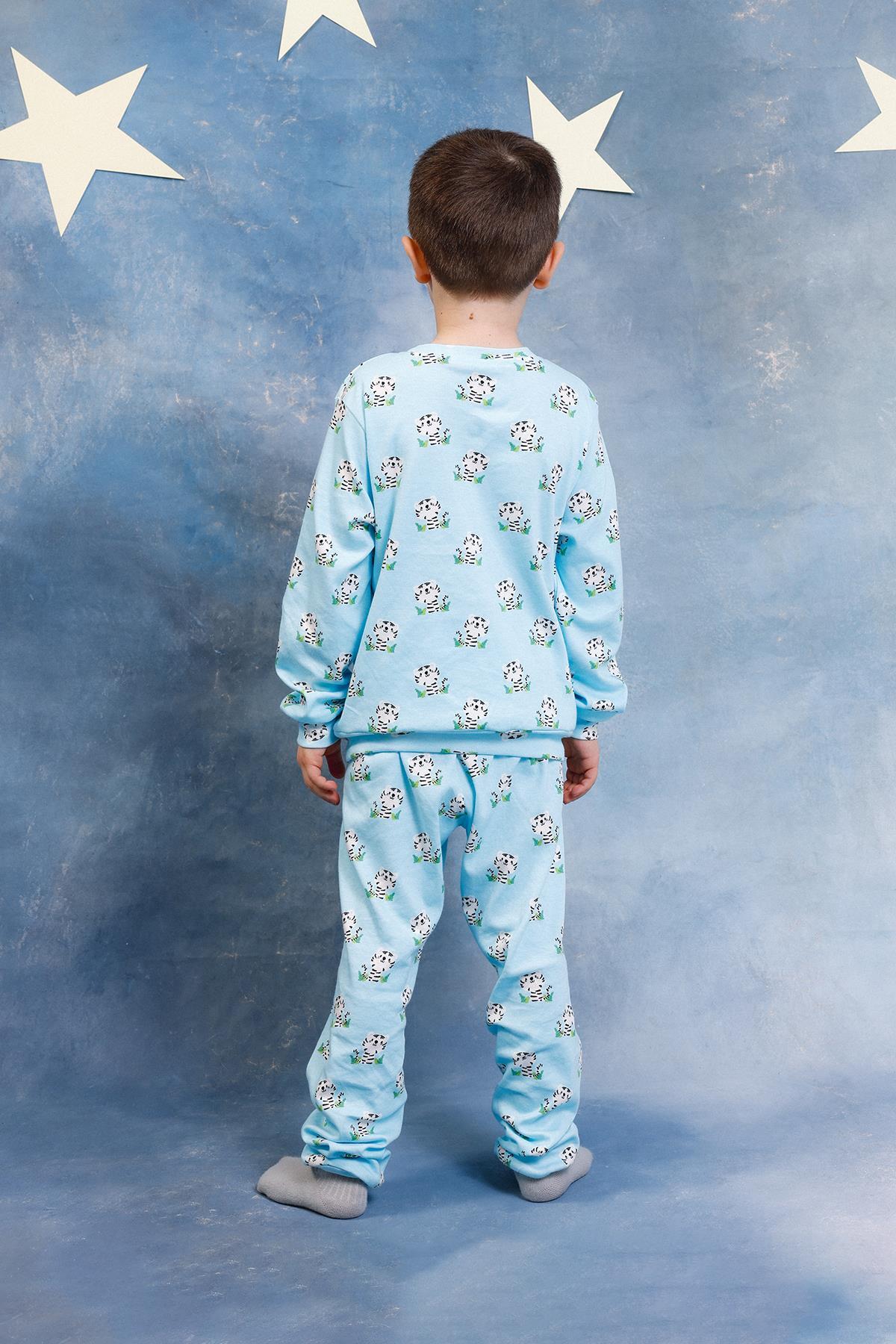 Perendi Erkek Çocuk %100 Pamuk Pijama Takımı fotoğrafı 3 (önizleme)