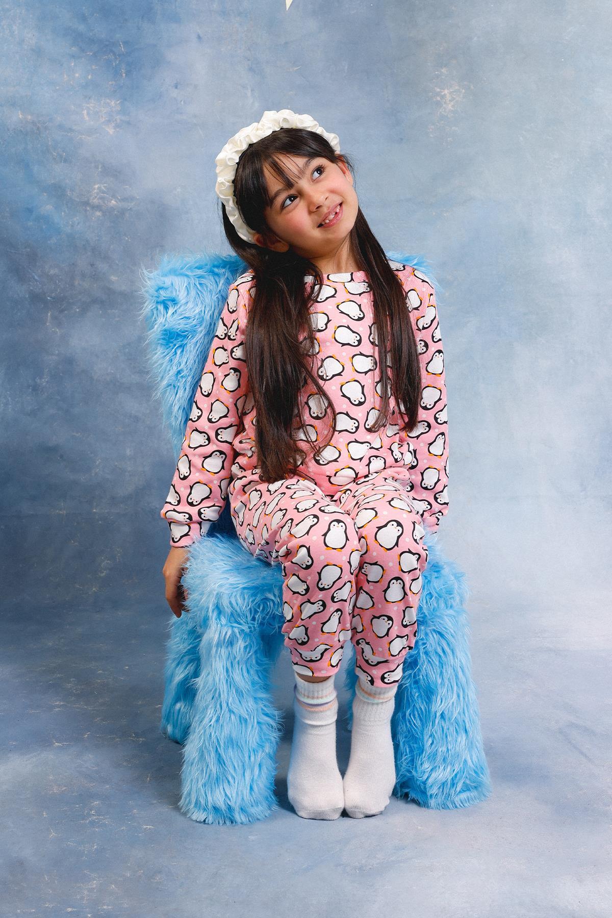 Perendi Kız Çocuk %100 Pamuk Pijama Takımı fotoğrafı 7 (önizleme)