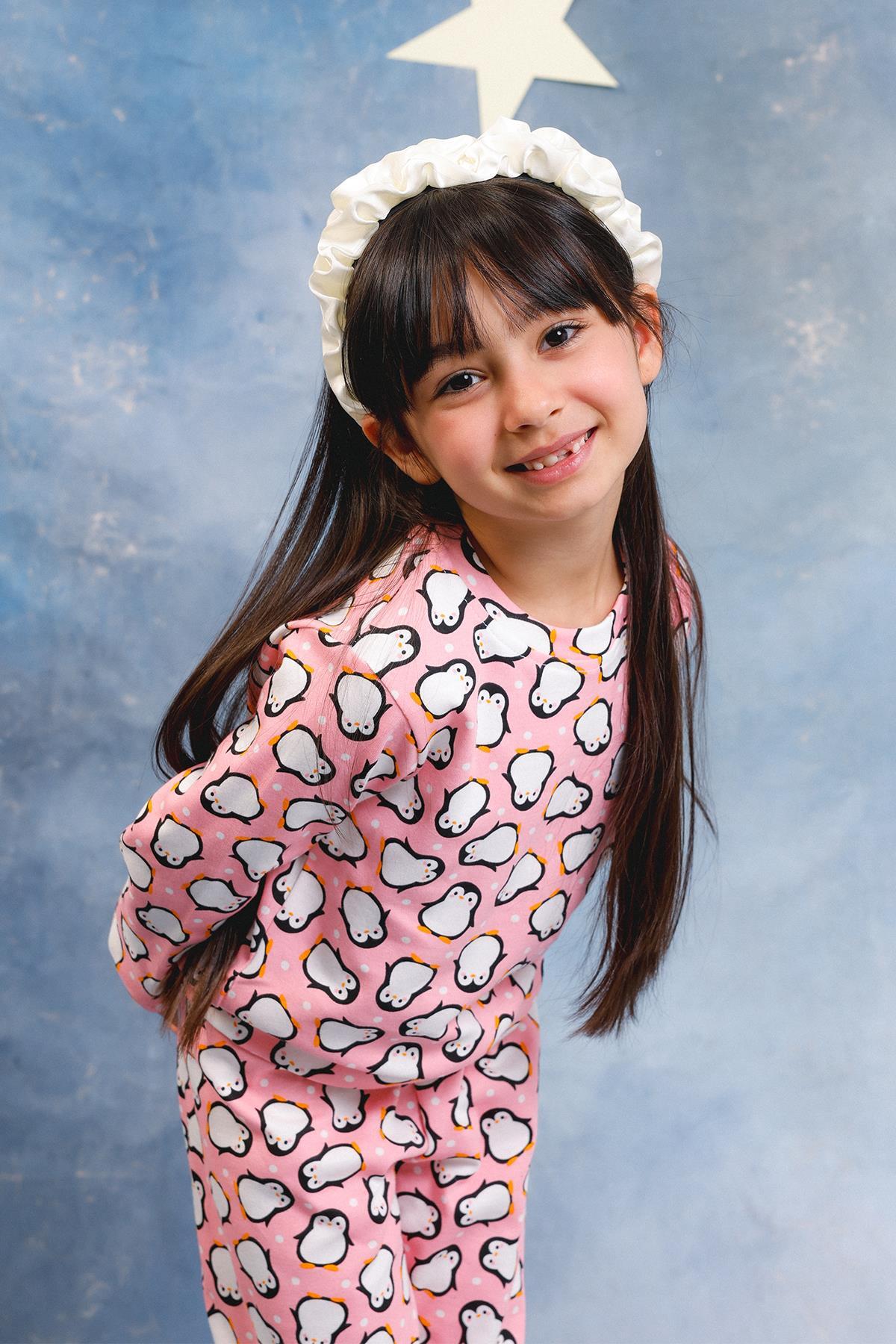 Perendi Kız Çocuk %100 Pamuk Pijama Takımı fotoğrafı 6 (önizleme)