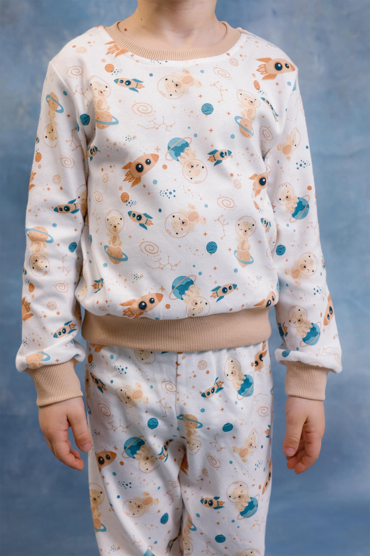 Perendi Erkek Çocuk %100 Pamuk Pijama Takımı fotoğrafı 4 (önizleme)