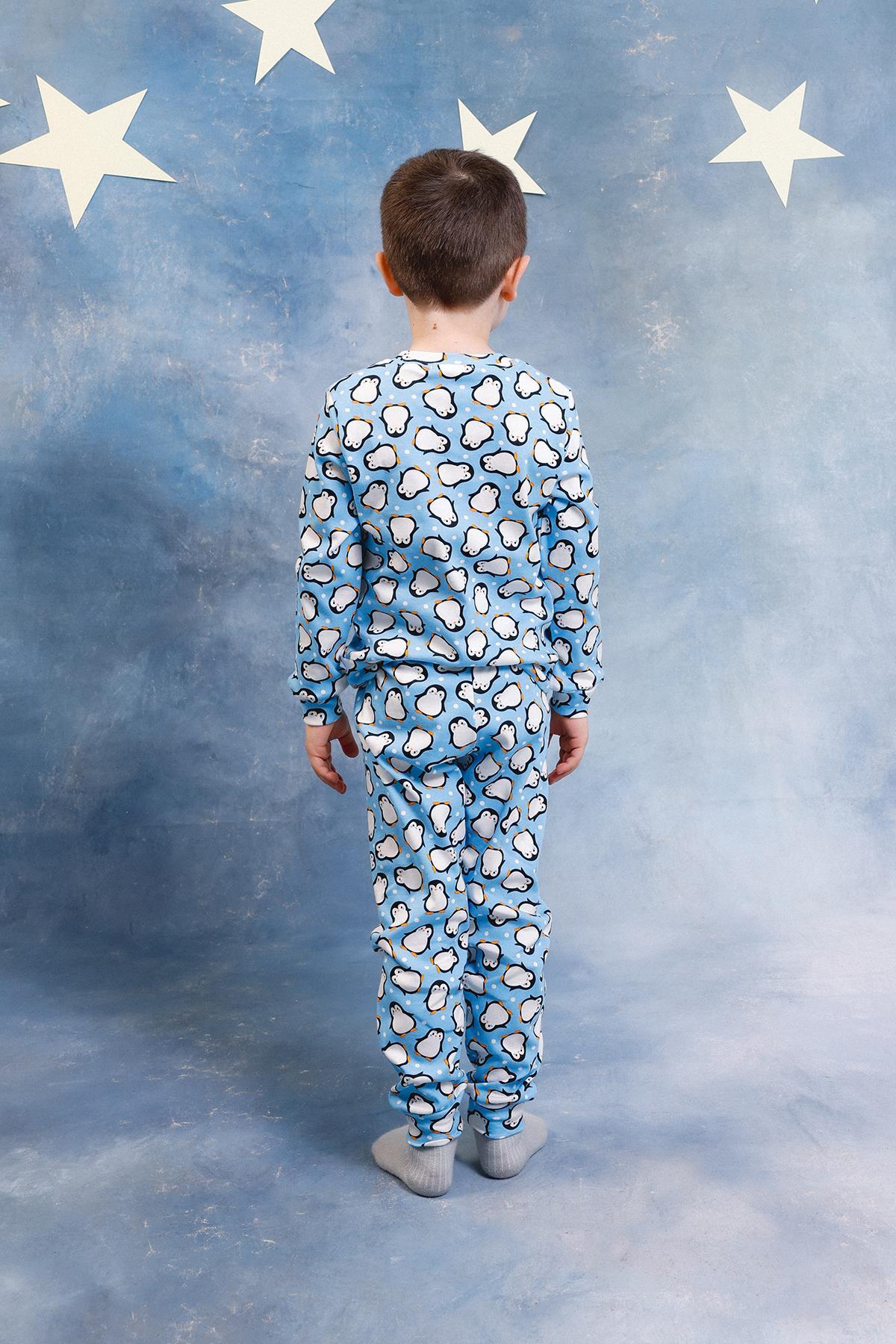 Perendi Erkek Çocuk %100 Pamuk Pijama Takımı fotoğrafı 2 (önizleme)