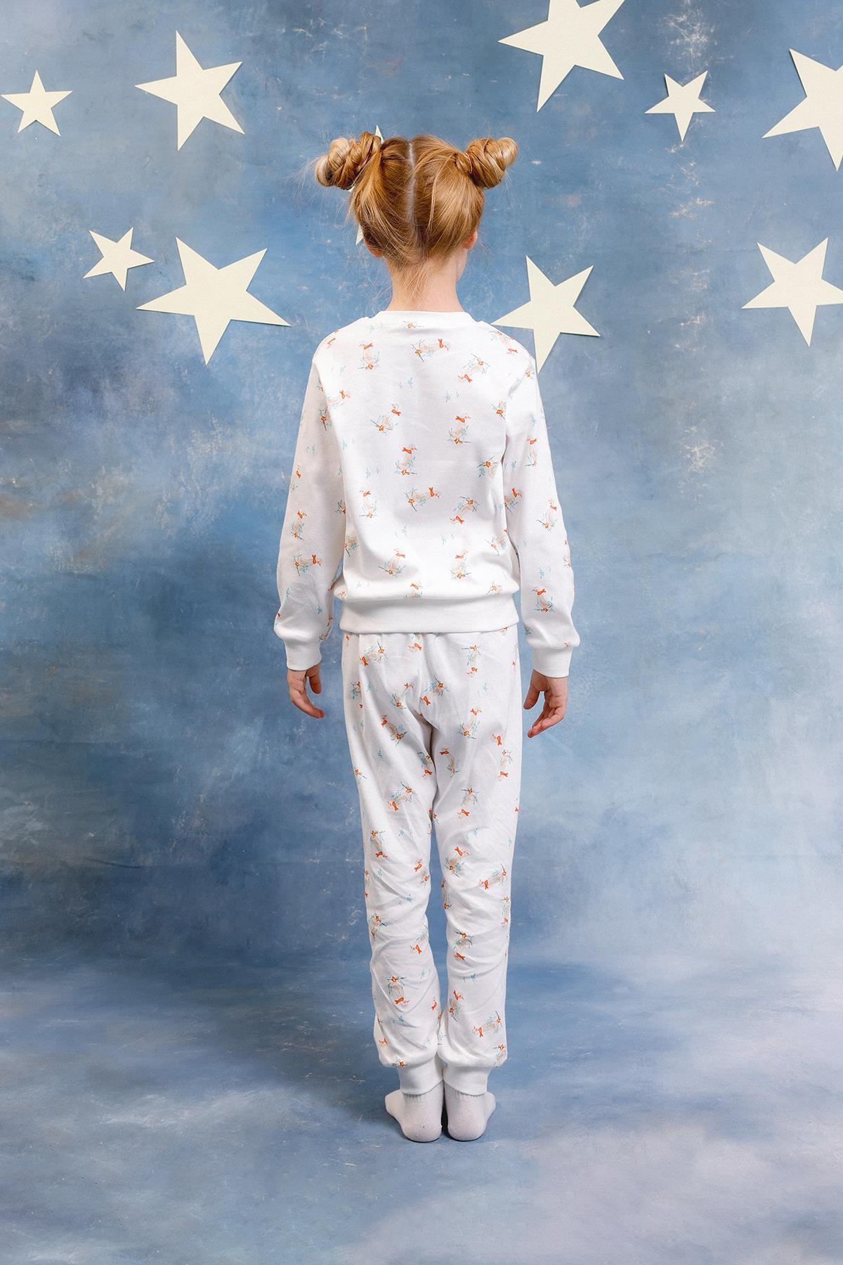 Perendi Kız Çocuk %100 Pamuk Pijama Takımı fotoğrafı 3 (önizleme)