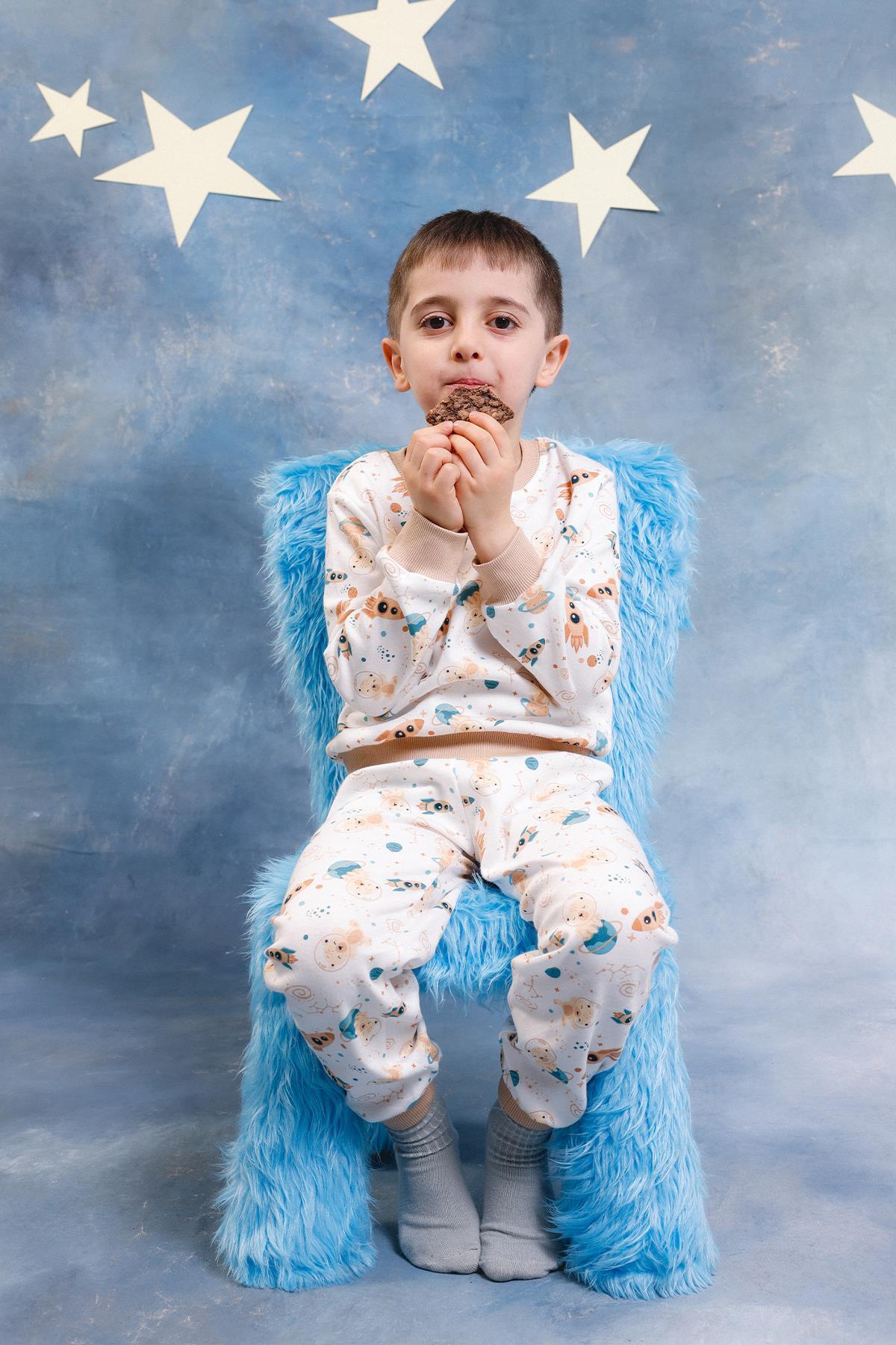 Perendi Erkek Çocuk %100 Pamuk Pijama Takımı fotoğrafı 5 (önizleme)