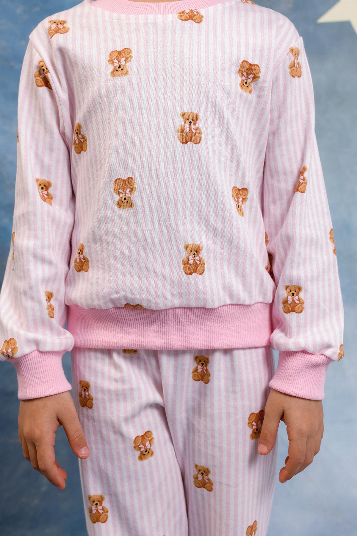 Perendi Kız Çocuk %100 Pamuk Pijama Takımı fotoğrafı 4 (önizleme)