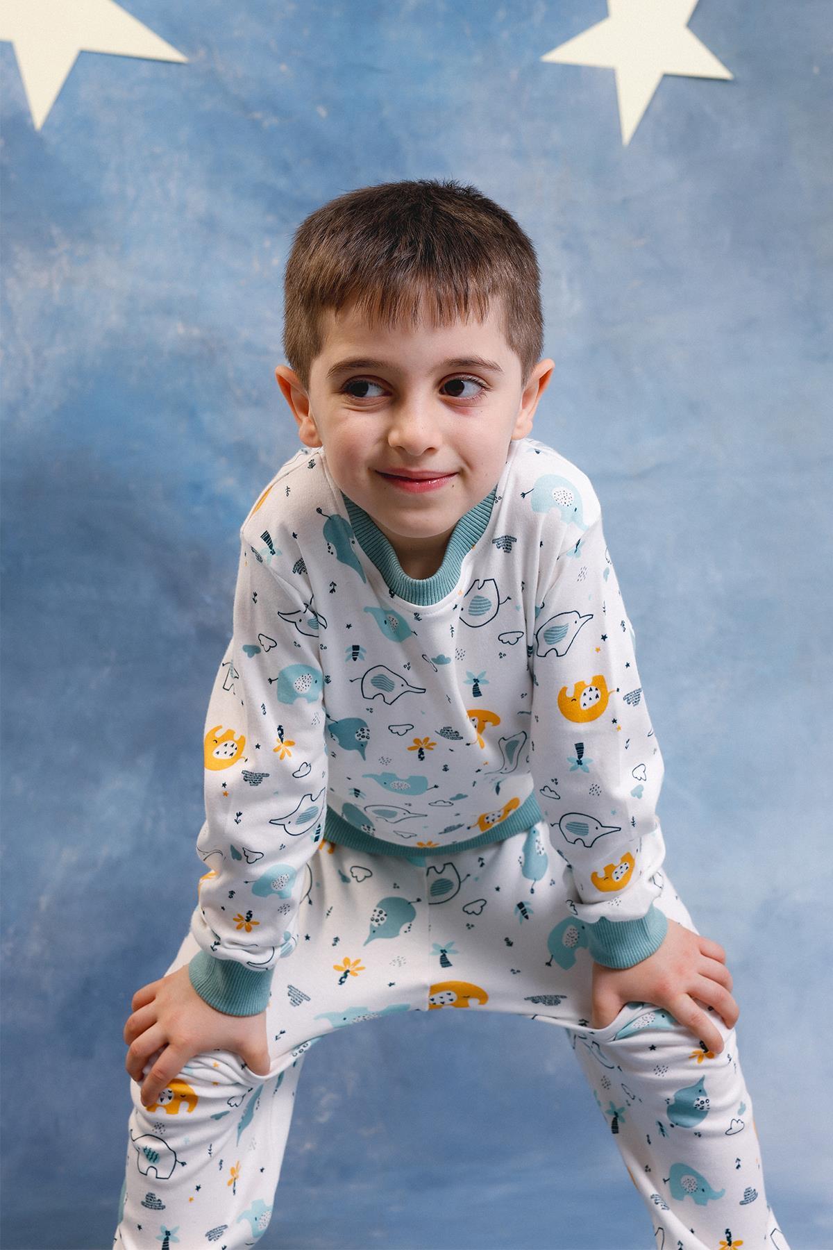 Perendi Erkek Çocuk %100 Pamuk Pijama Takımı fotoğrafı 6 (önizleme)