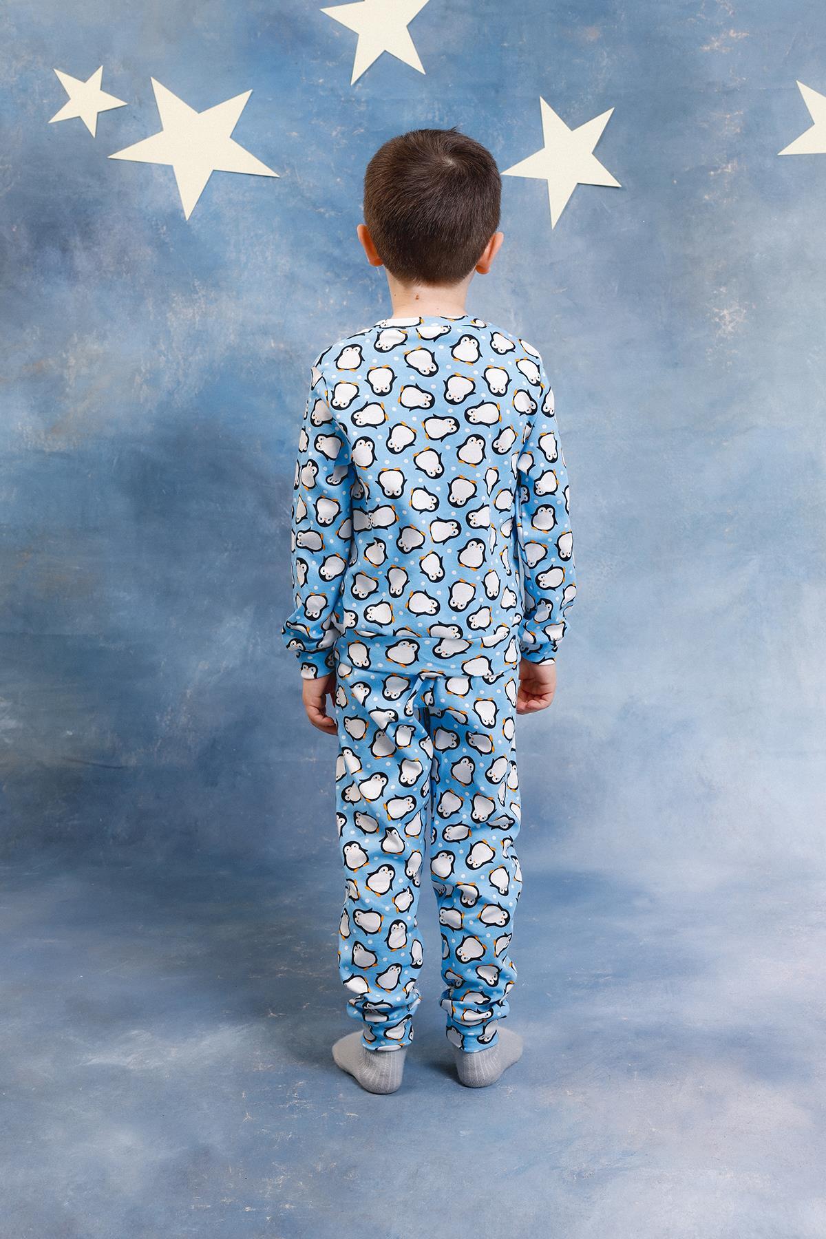 Perendi Erkek Çocuk %100 Pamuk Pijama Takımı fotoğrafı 4 (önizleme)