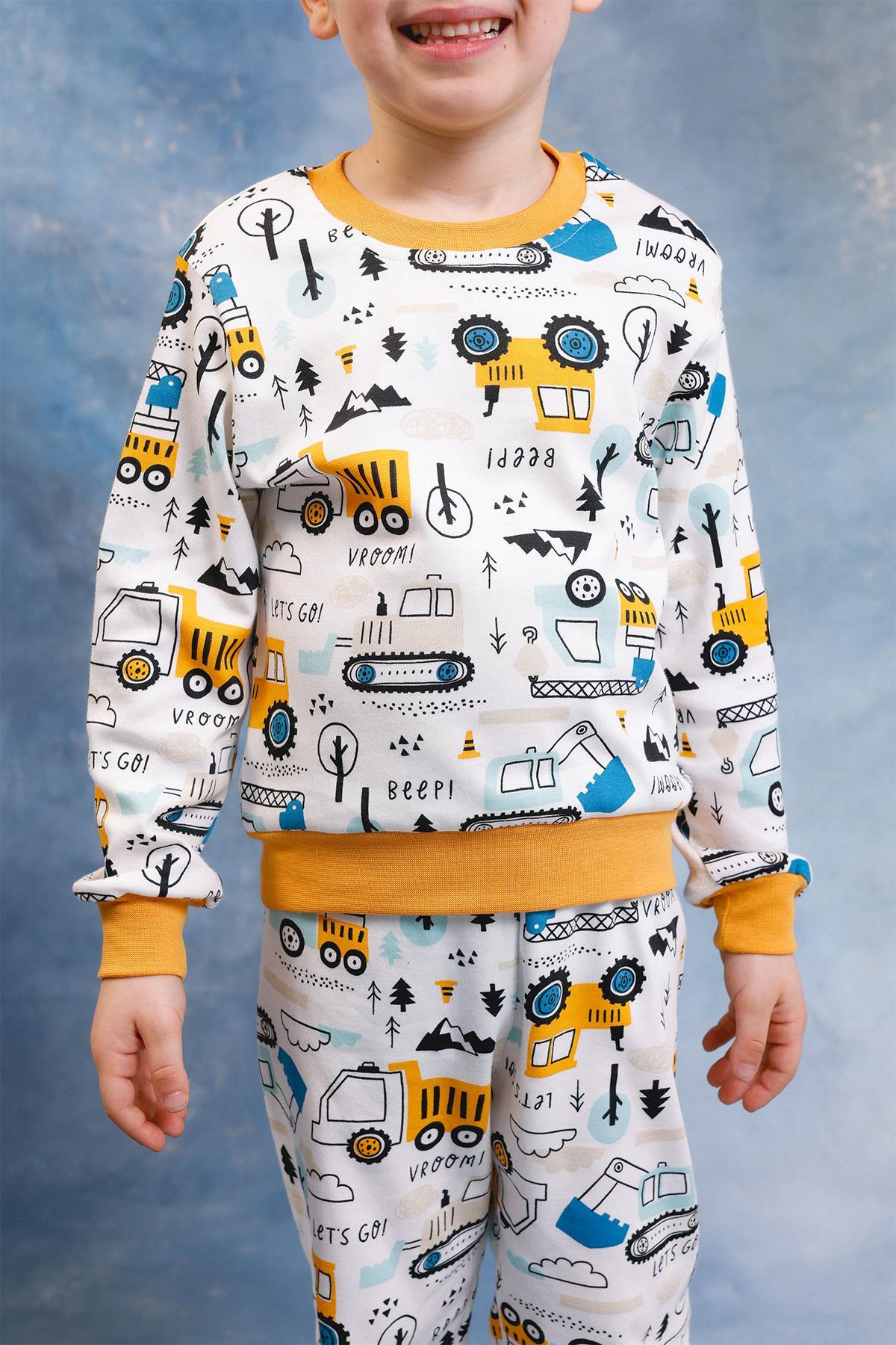 Perendi Erkek Çocuk %100 Pamuk Pijama Takımı fotoğrafı 4 (önizleme)