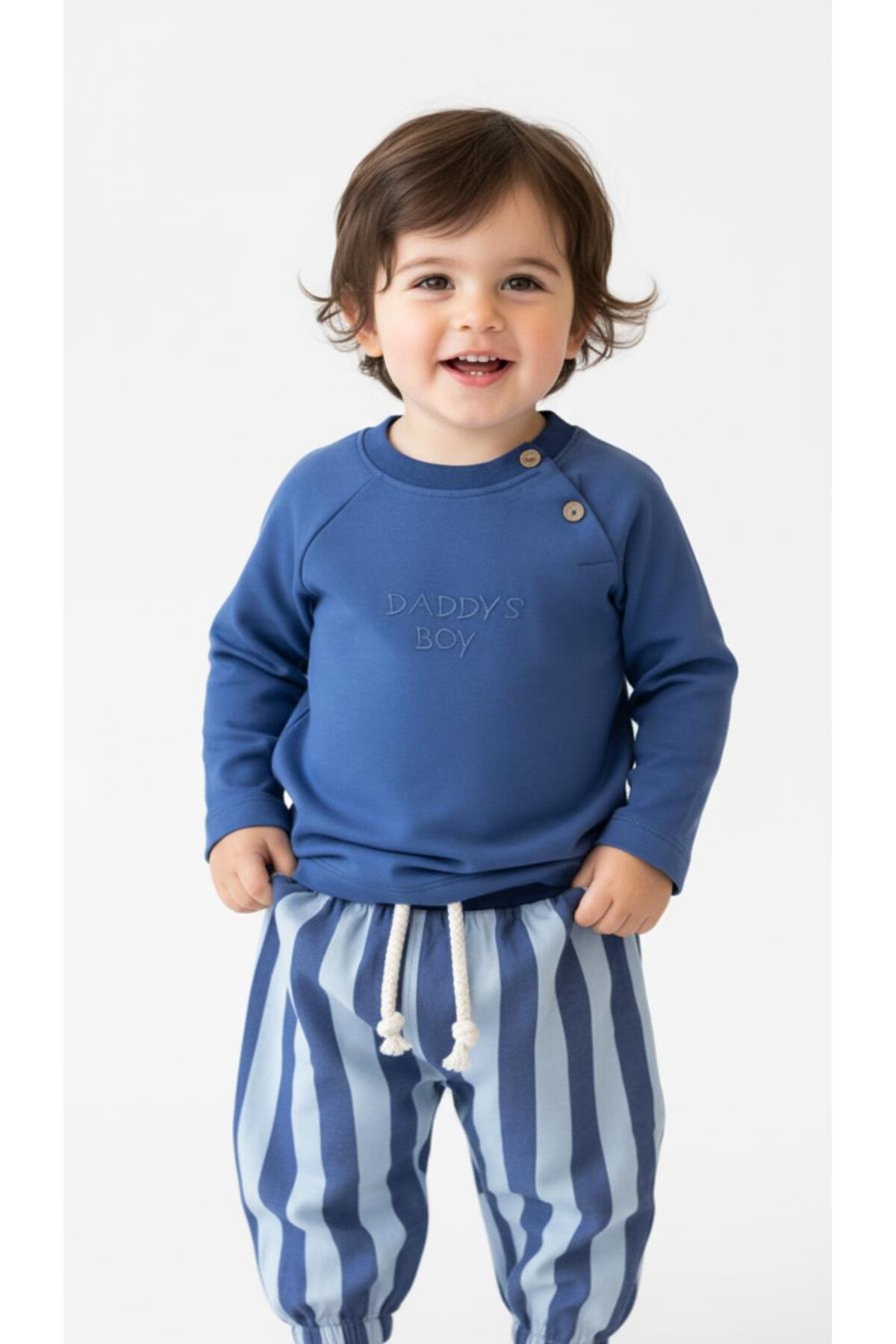 MiaBaby Striped mummy&dadys boy 2 piece set