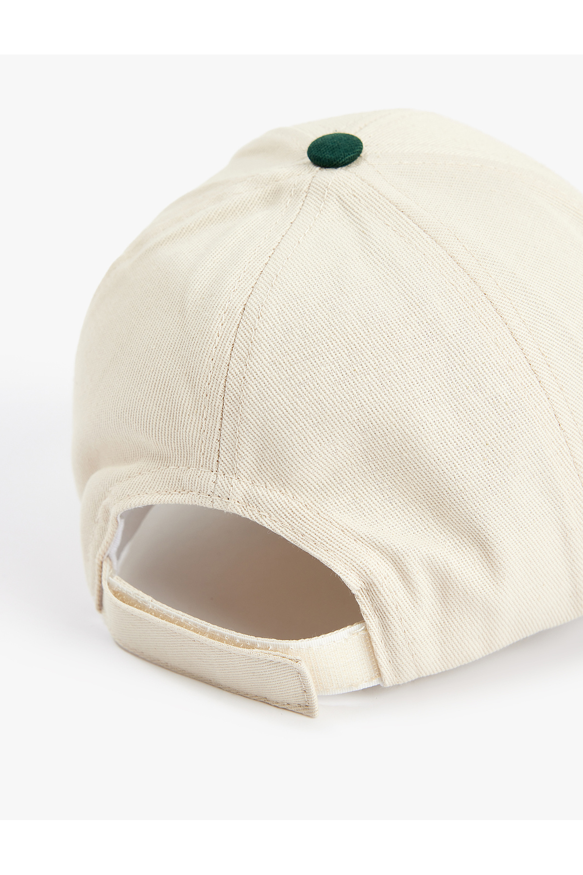Koton  Nakışlı Pamuklu Renk Kontrastlı Kep Şapka - Görsel 3