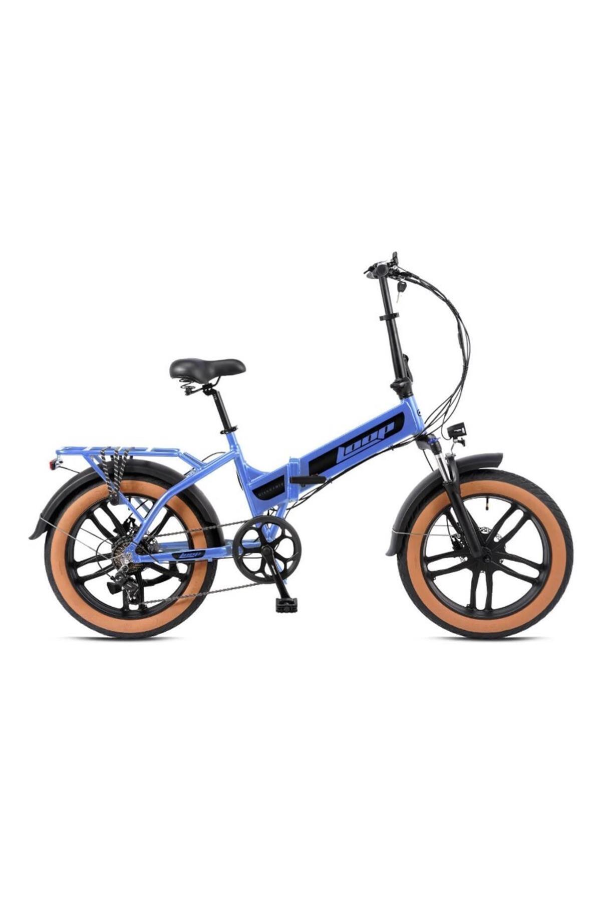 Loop 20j Discovery 7v Hd Elektri̇kli̇ Katlanir Bi̇si̇klet - Mavi̇ Füme
