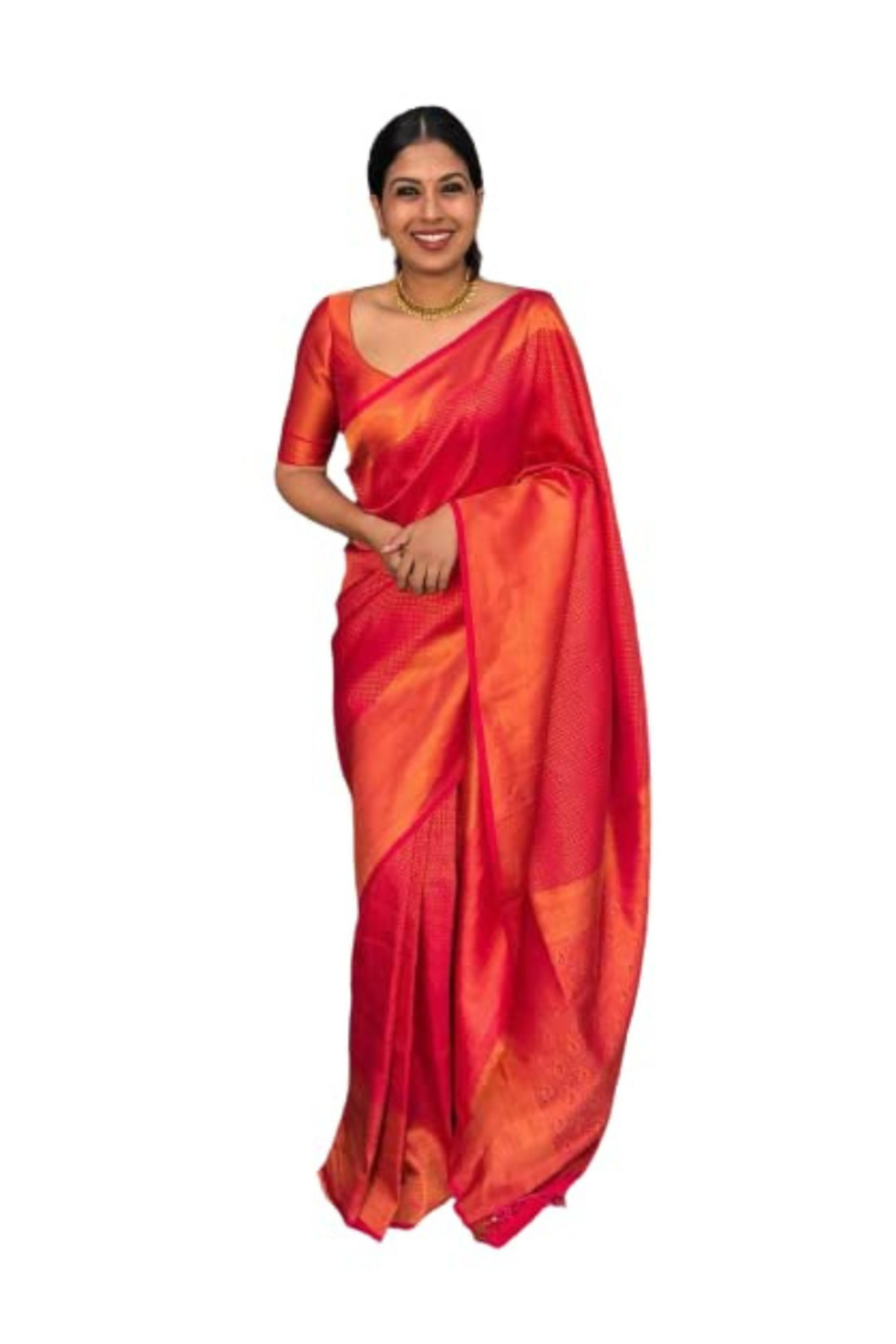 MYSMAR Red Silk Saree - MAF3084 - Red