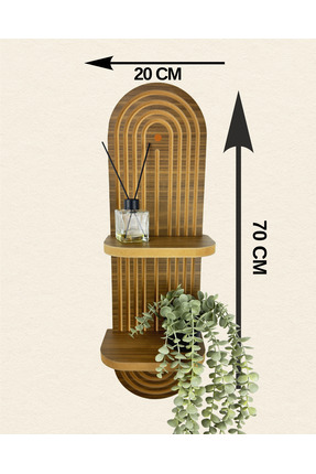 SENNEDİLERSEN Semplice Modern Tasarım Büyük Boy Dekoratif Duvar Rafı 70x20 cm