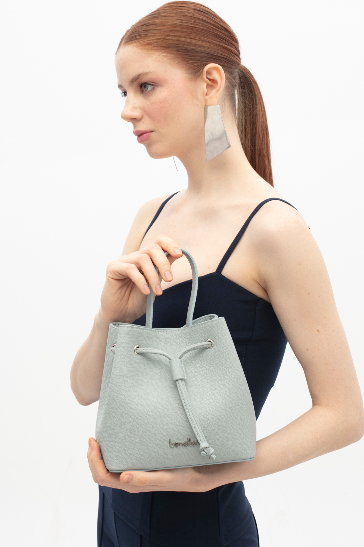 BENETTON WOMEN 'S SLEEVE BAG BLUE BNT1848