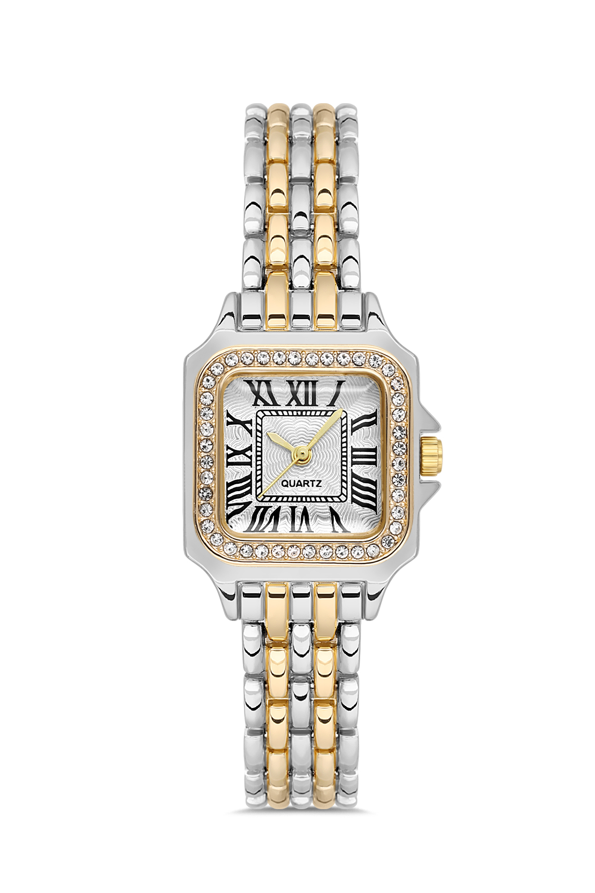 Women Square Rhinestone Minimal Wrist Watch TCTSR008109S0531