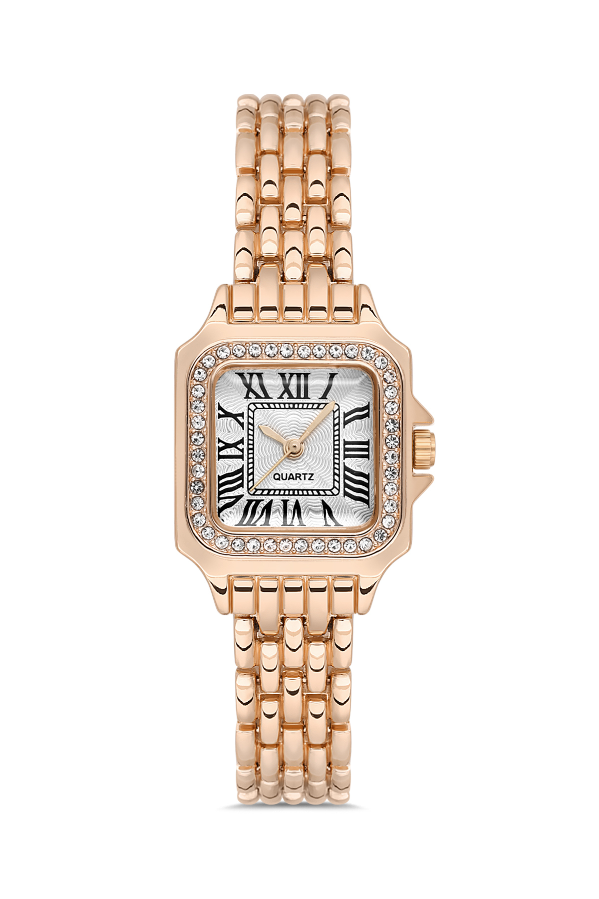 Women Square Rhinestone Minimal Wrist Watch TCTSR008113S0535