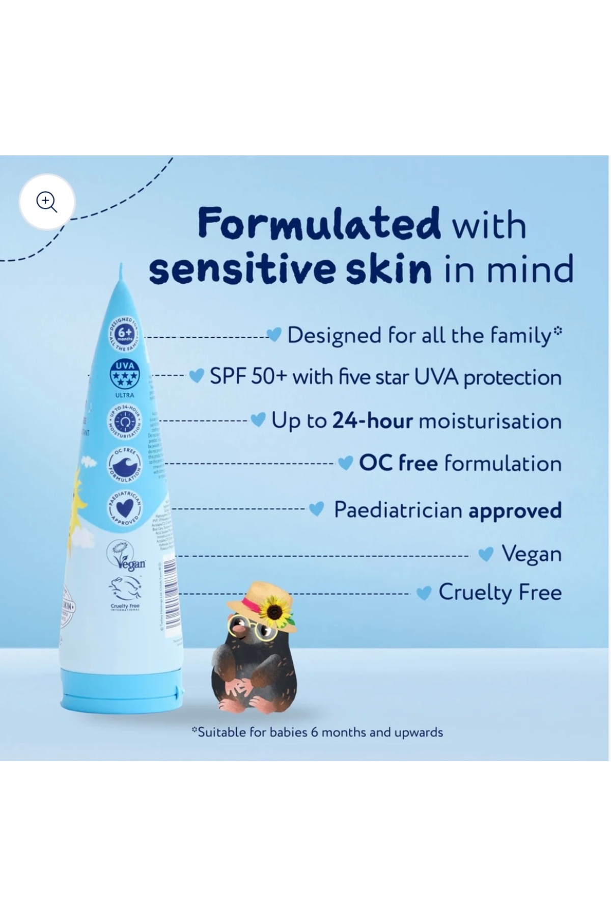 Childs Farm SPF 50+ Çocuk Güneş Kremi 100 ml Parfümsüz Hassas Ciltler İçin Suya Dayanıklı fotoğrafı 4 (önizleme)