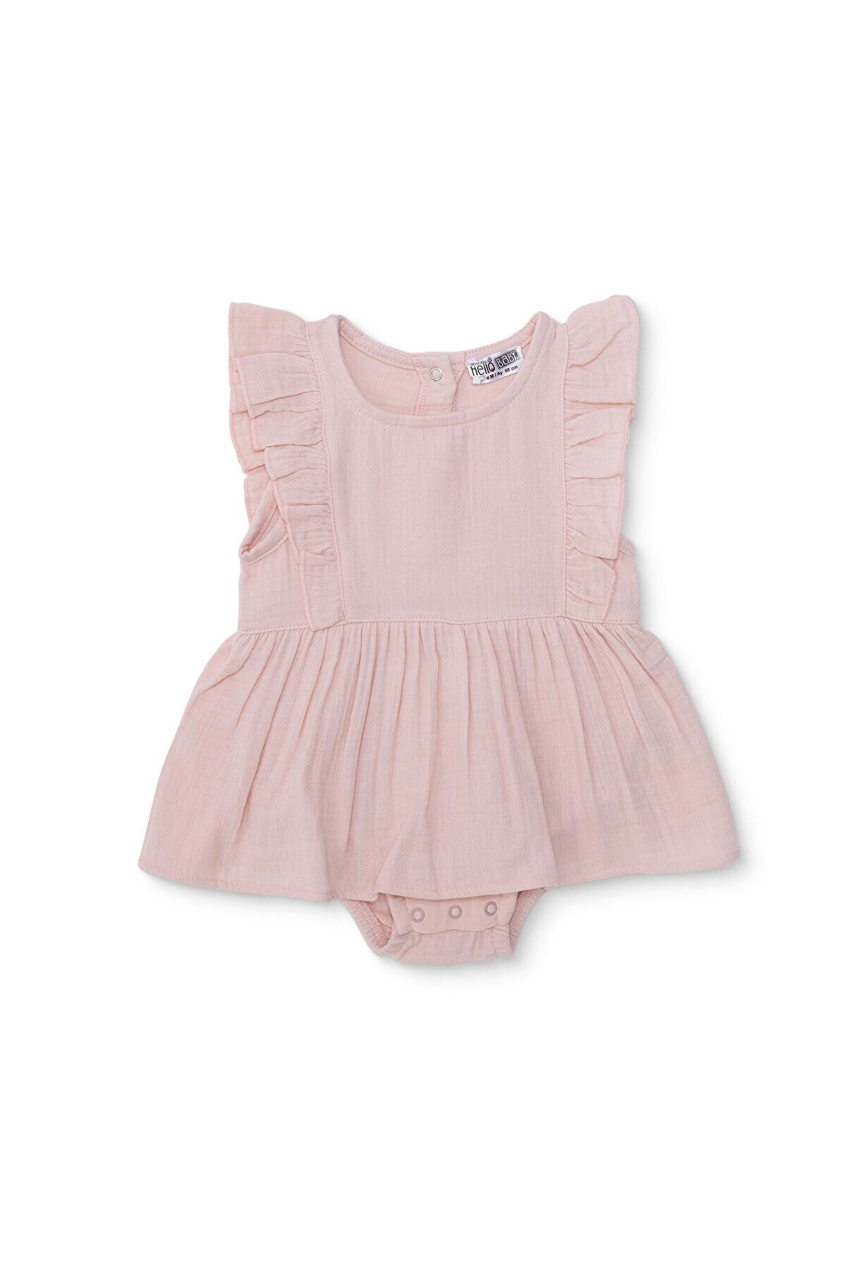 HelloBaby Baby Girl Bodysuit Crew Neck Singlet with Snap Fastener