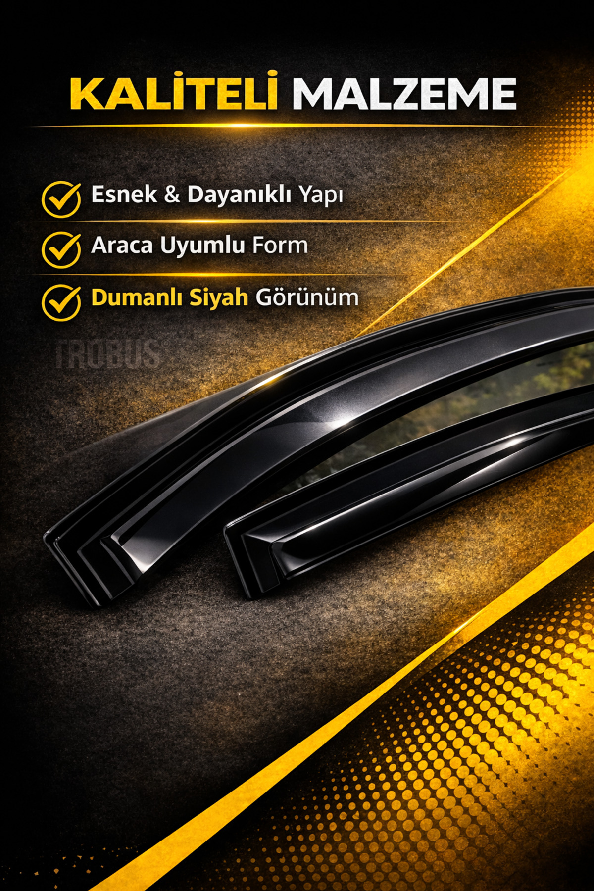 Trobus Ford Tourneo Courier 2025 Mügen Cam Rüzgarlığı 2'li Takım görseli