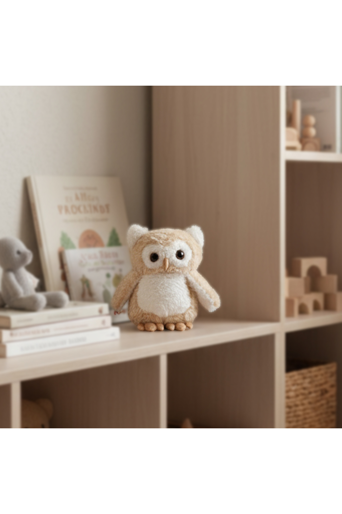 プチブライス　キューポッシュ　オビツ　サイズのゆったりおやすみ　ミニチュアベッド Moontoys Peluş Baykuş Sevimli Uyku ve Oyun Arkadaşı Yastık