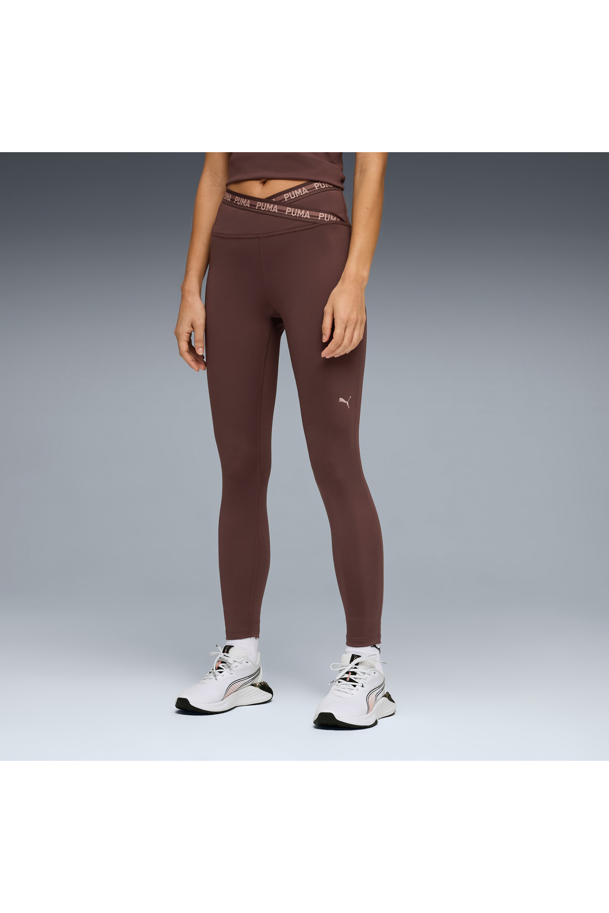Puma Strong Cross Front Women's Brown Leggings (528498-13)- Trendyol